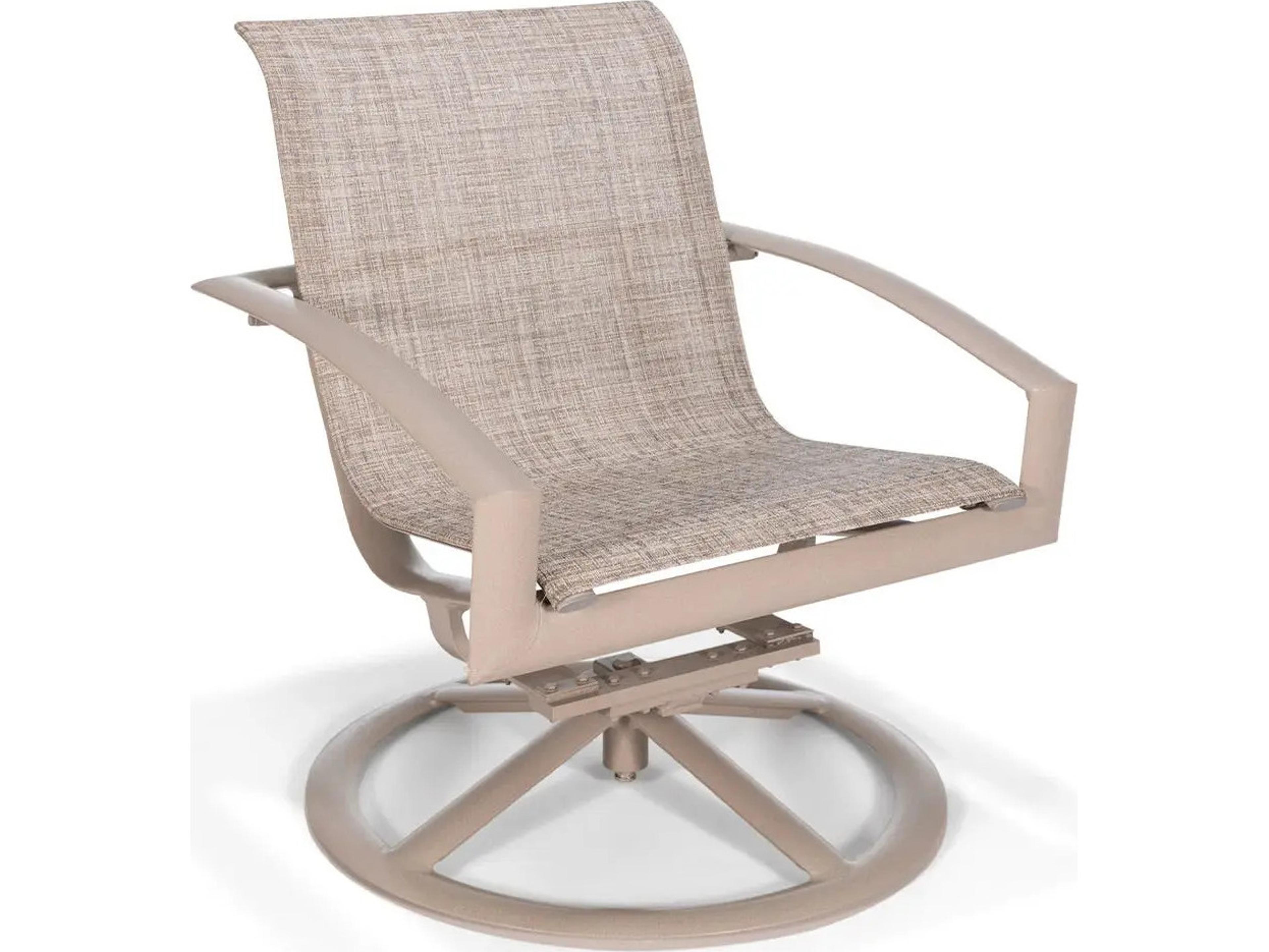 Winston Icon Sling Aluminum High Back Swivel Rocker Lounge Chair