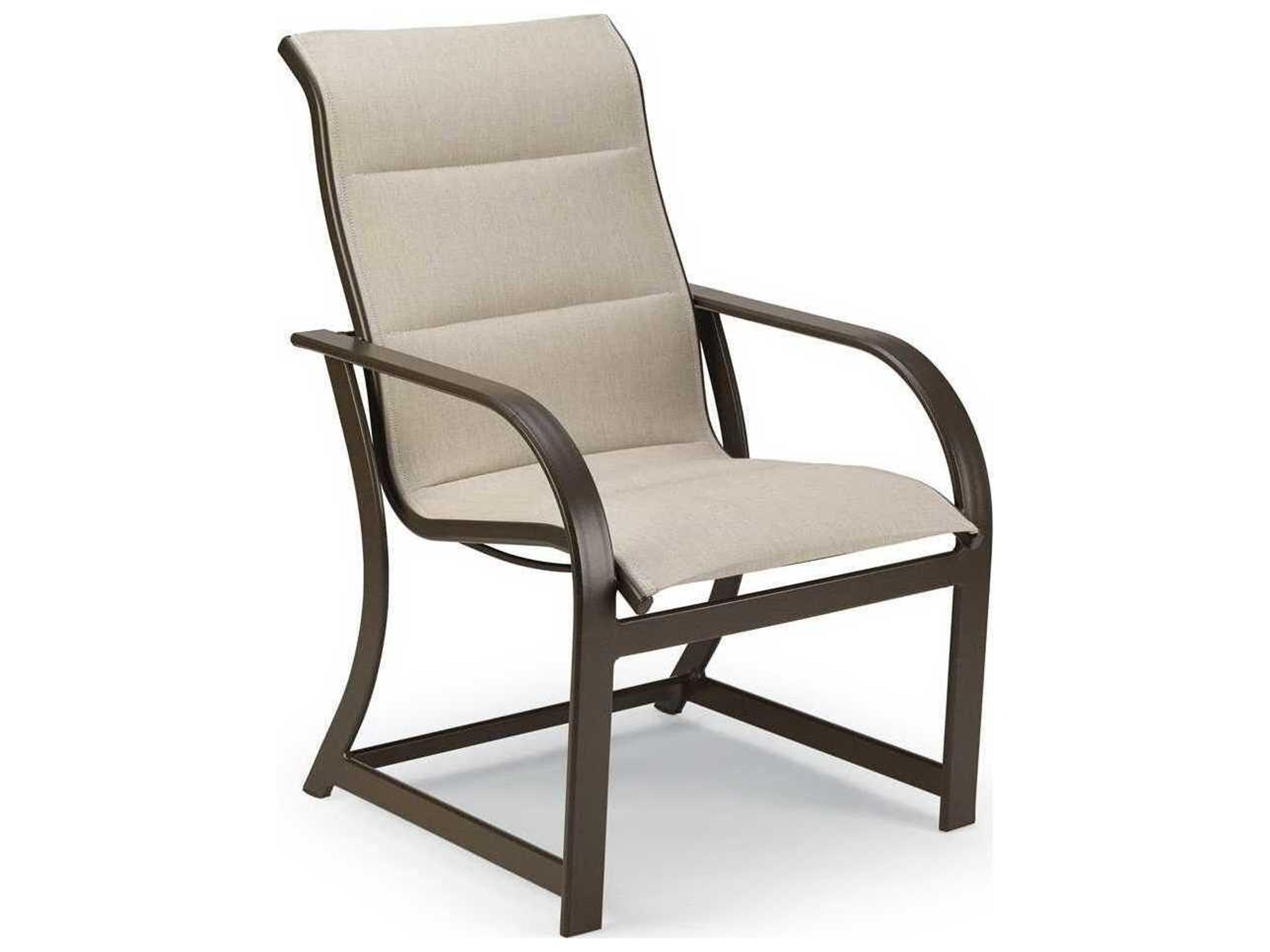Winston Key West Padded Sling Aluminum High Back Outdoor Dining Chair