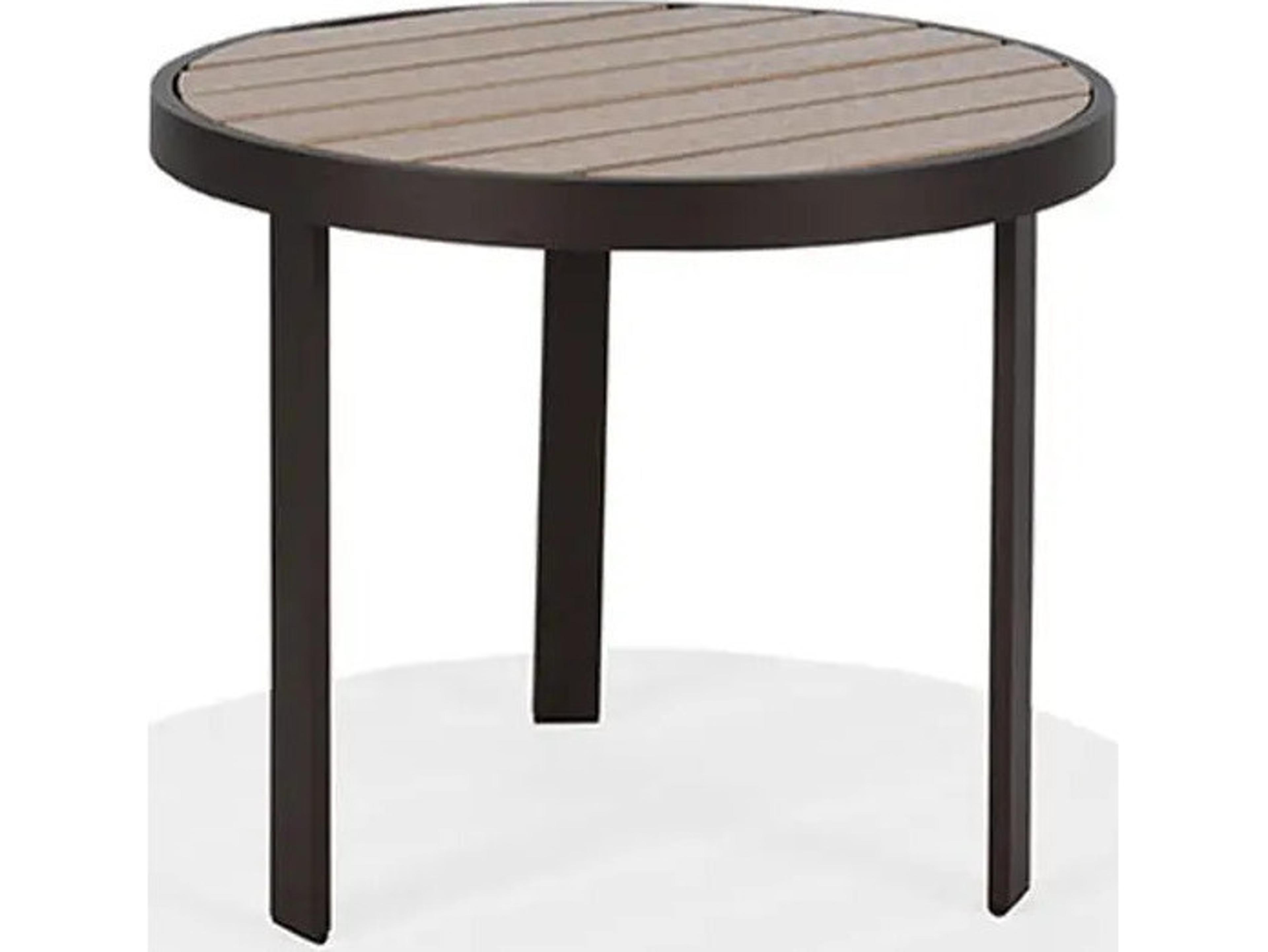 Winston Hamilton Slat HDPE 24" Round Side Table