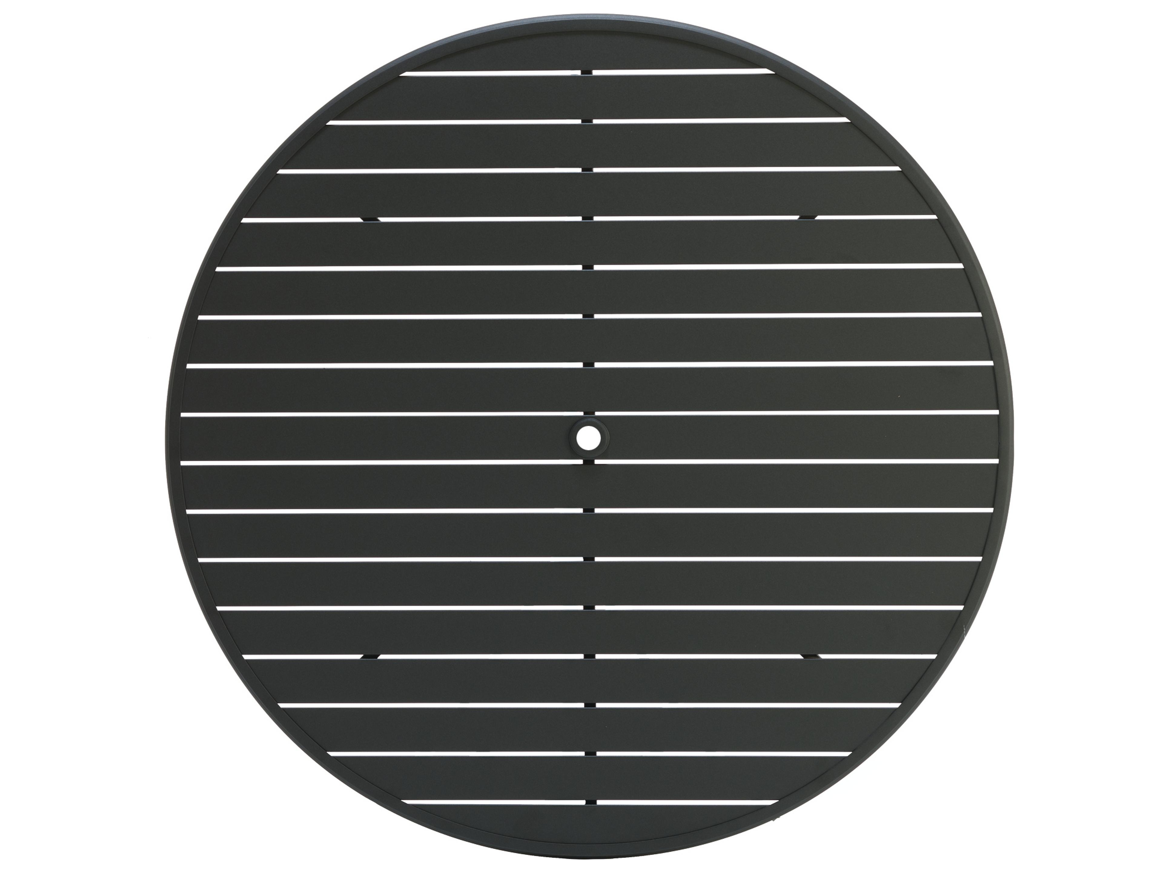 Alternative Slat Extruded Aluminum Round Top with Umbrella Hole