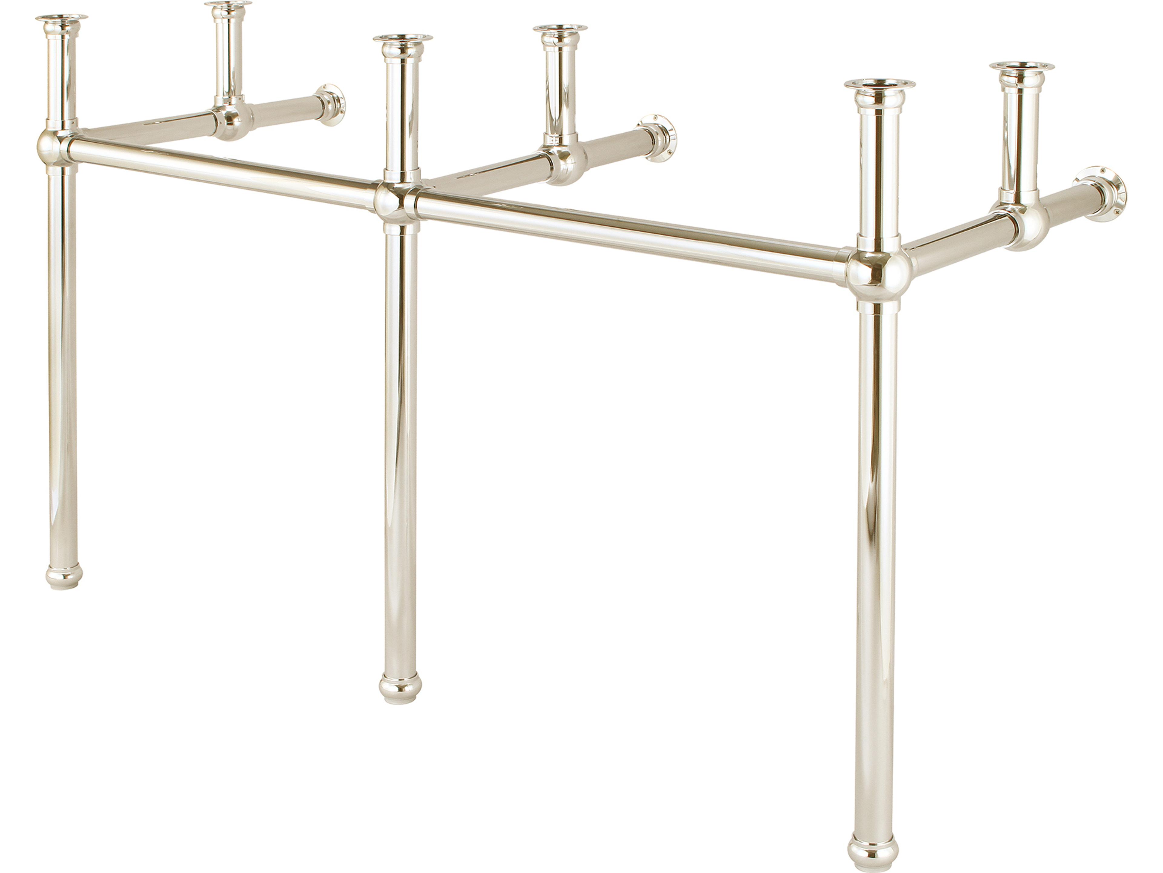 Water Creation Embassy Double Wash Stand Only in Polished Nickel Finish