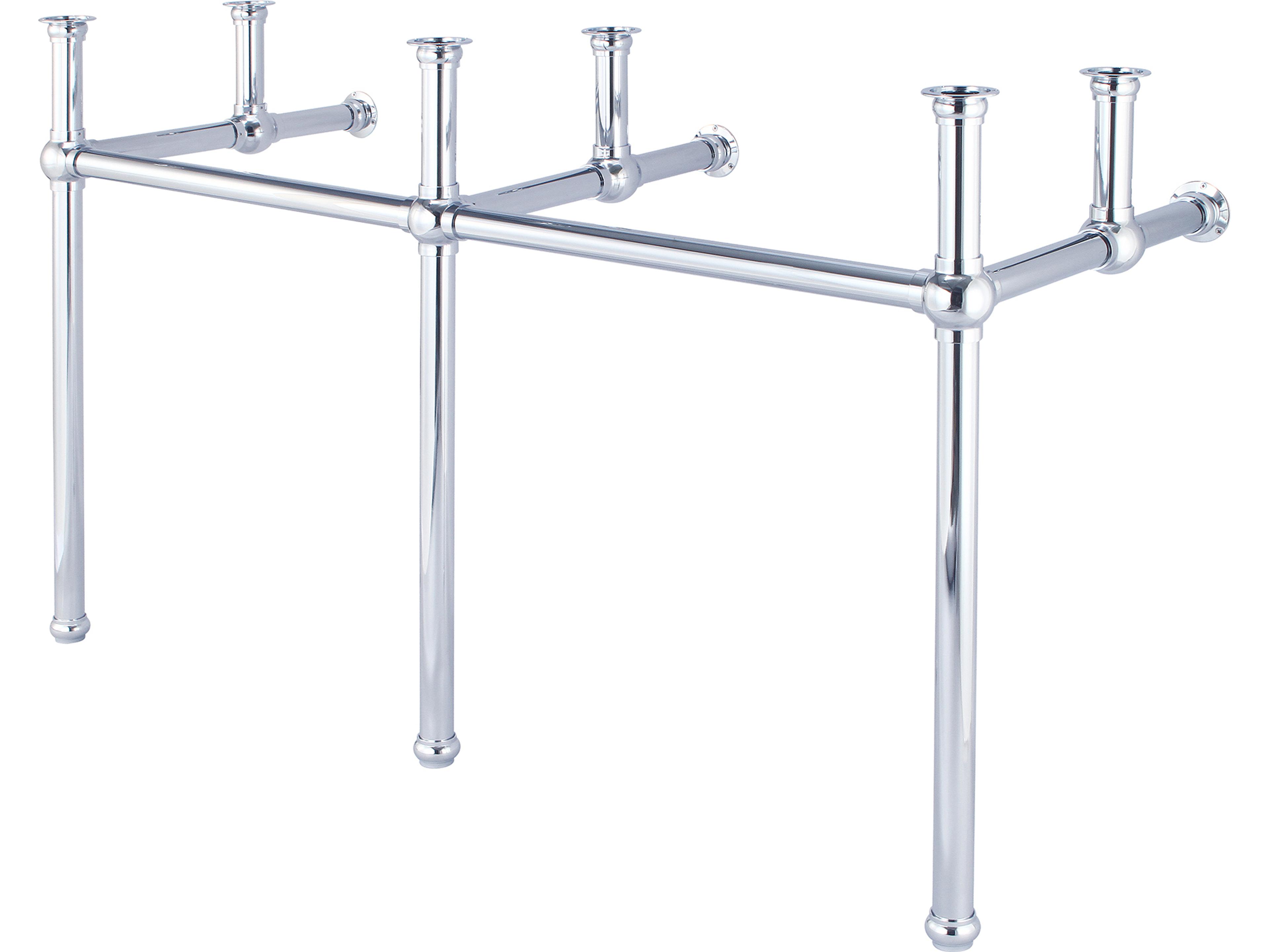 Water Creation Embassy Double Wash Stand and P-Trap in Chrome Finish