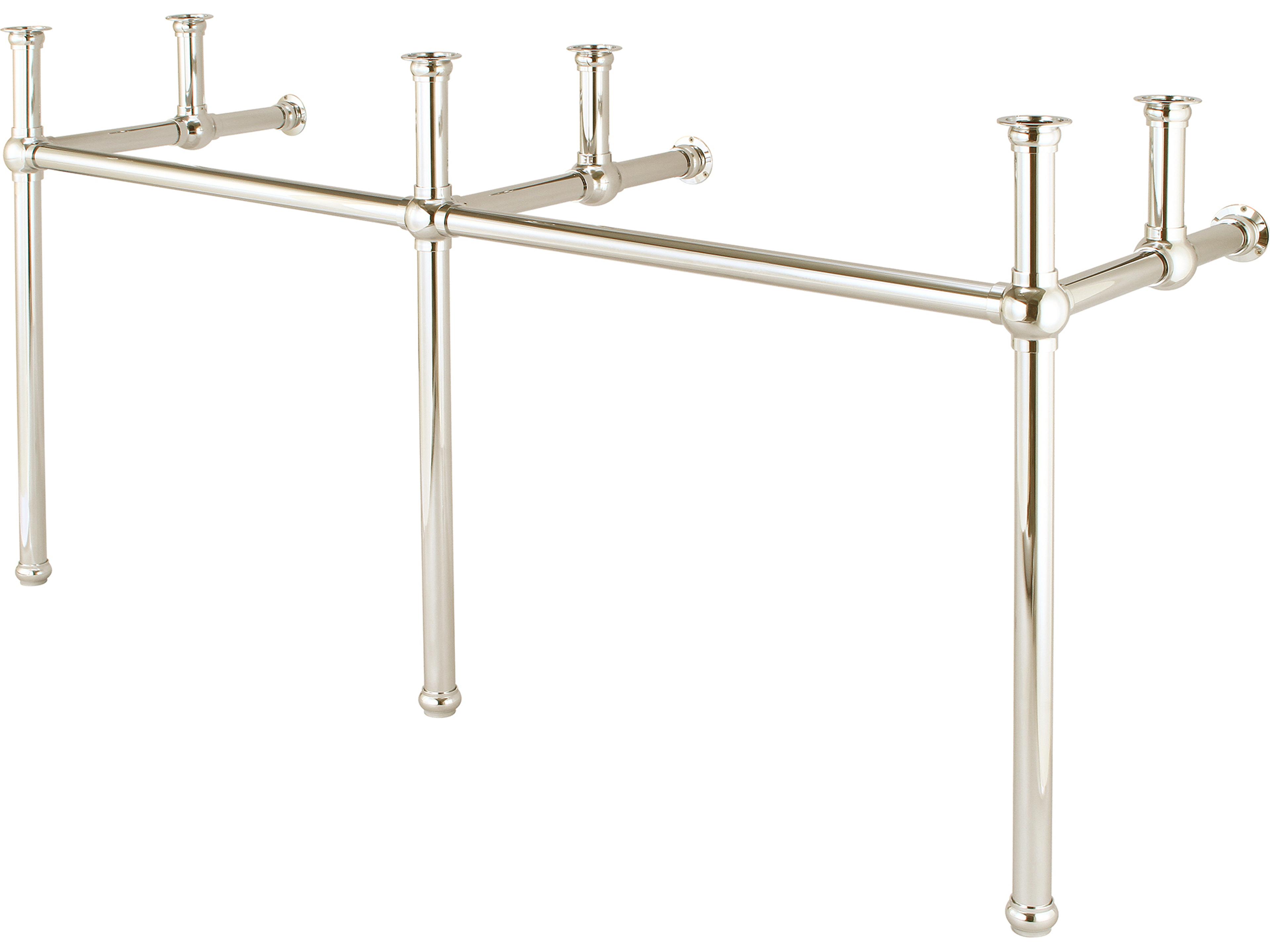 Water Creation Embassy Double Wash Stand Only in Polished Nickel Finish