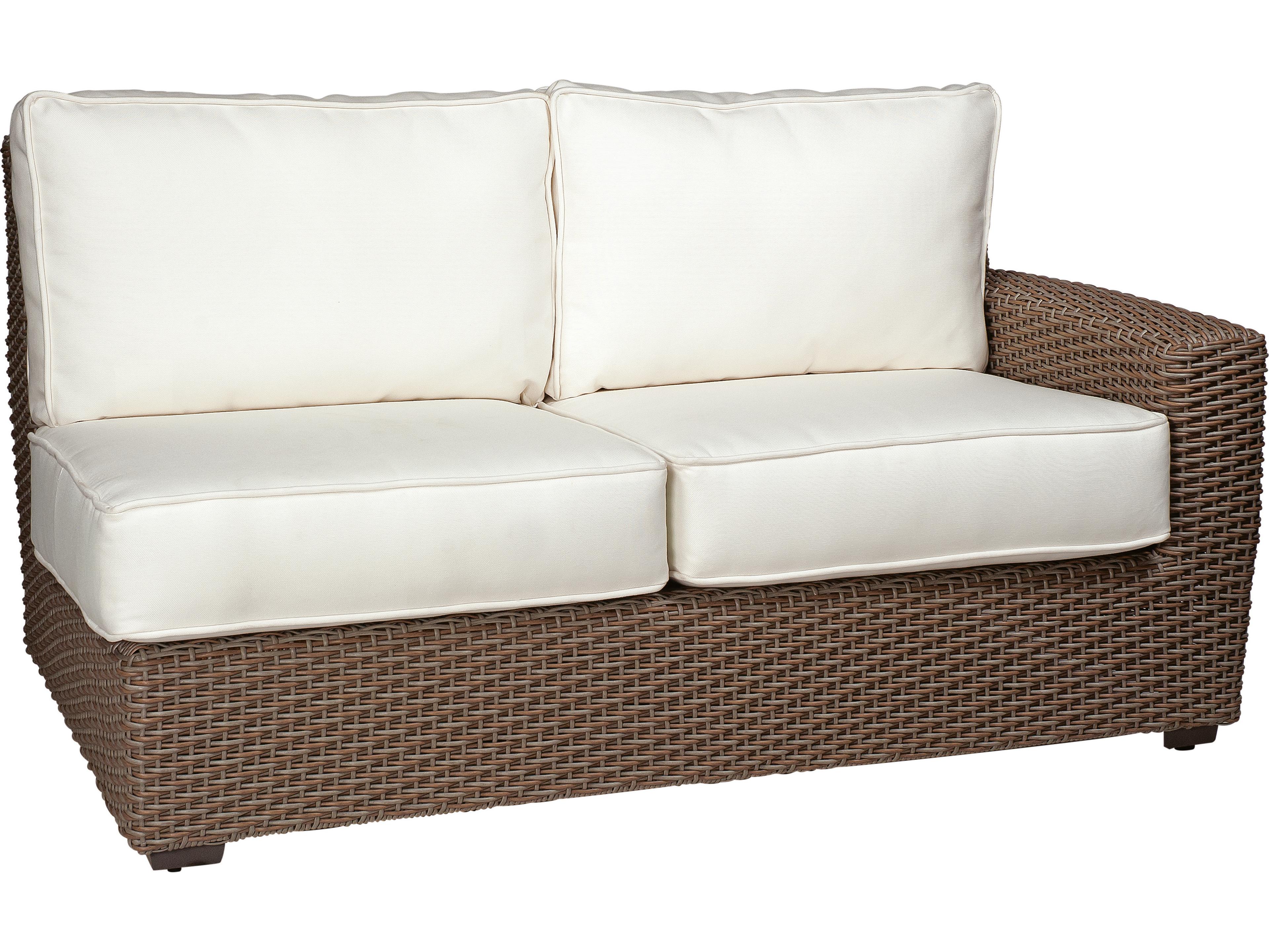 Woodard Whitecraft Augusta Replacement Cushion LAF Loveseat Sectional