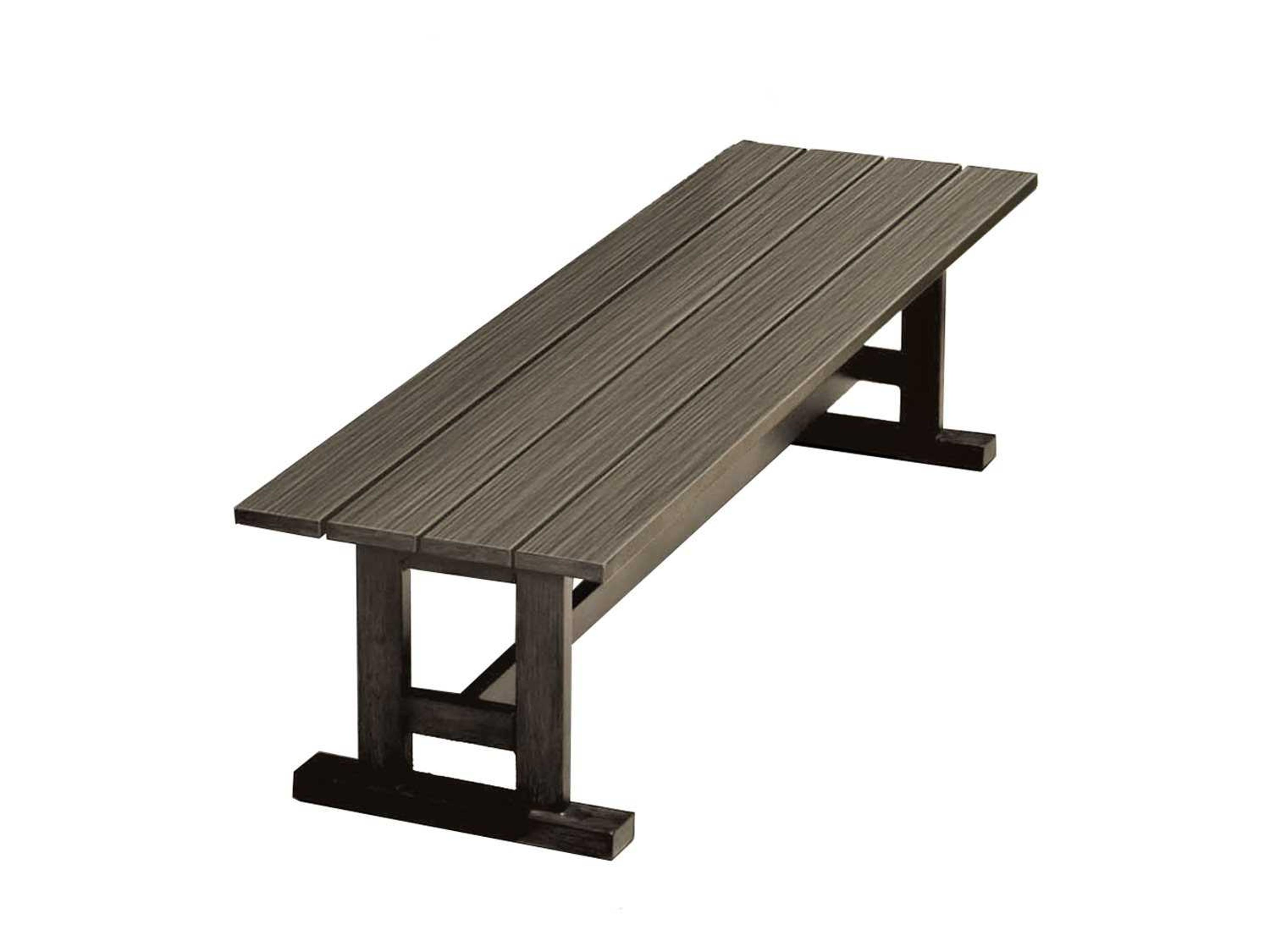 Woodard Whitecraft Augusta Aluminum Woodlands Dining Outdoor Bench