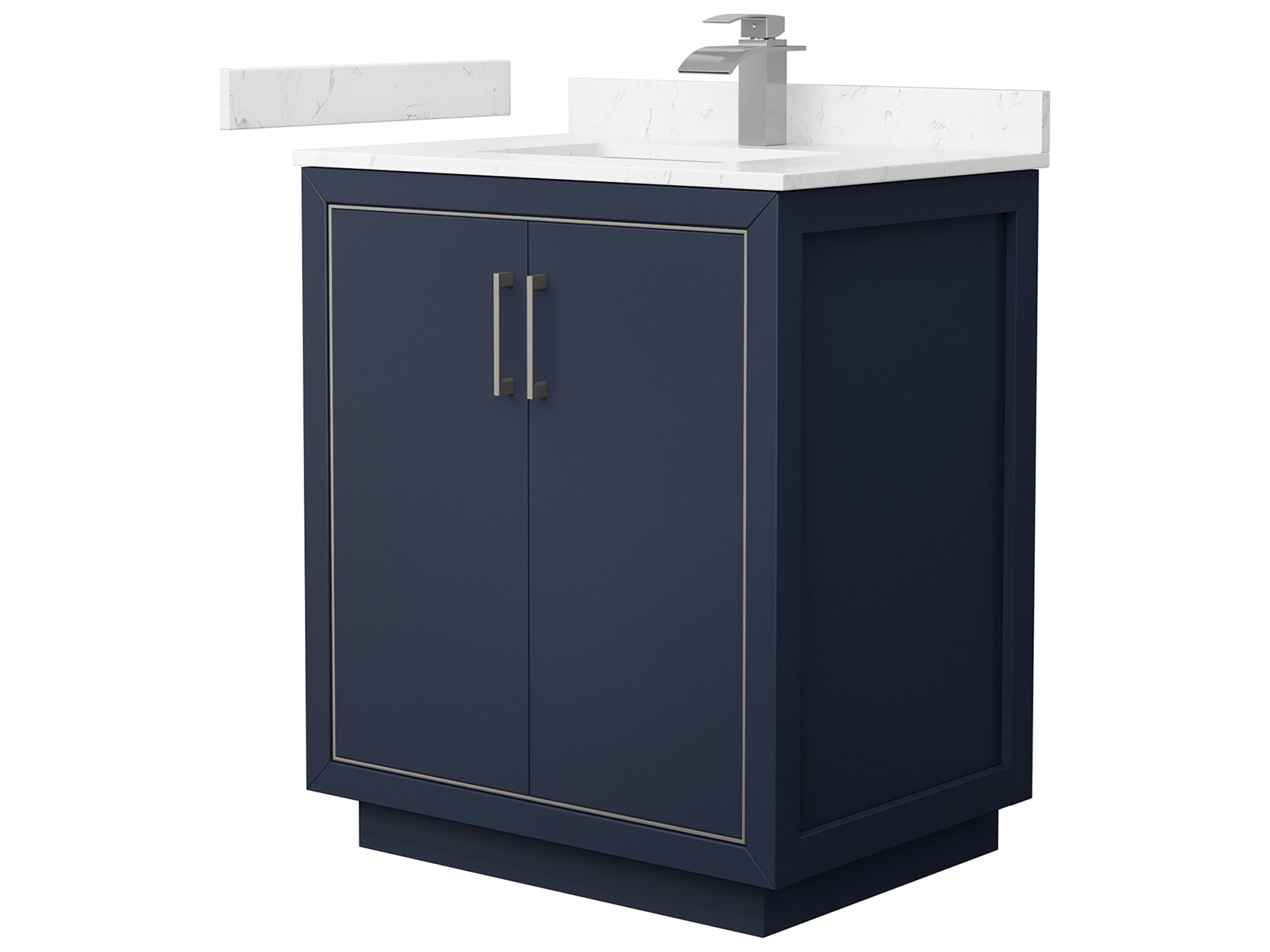 Wyndham Collection Icon 30" Dark Blue Vanity