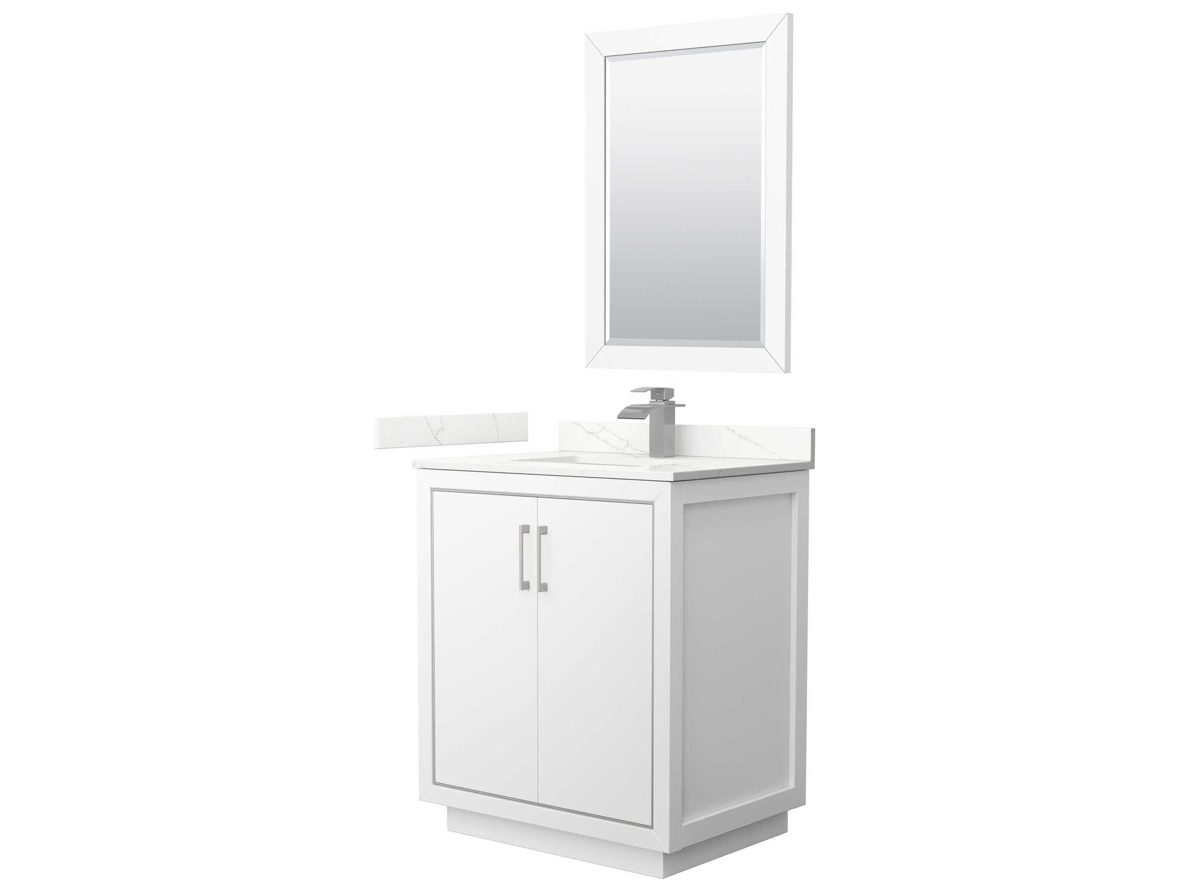 Icon 30" White Vanity with 24" Mirror