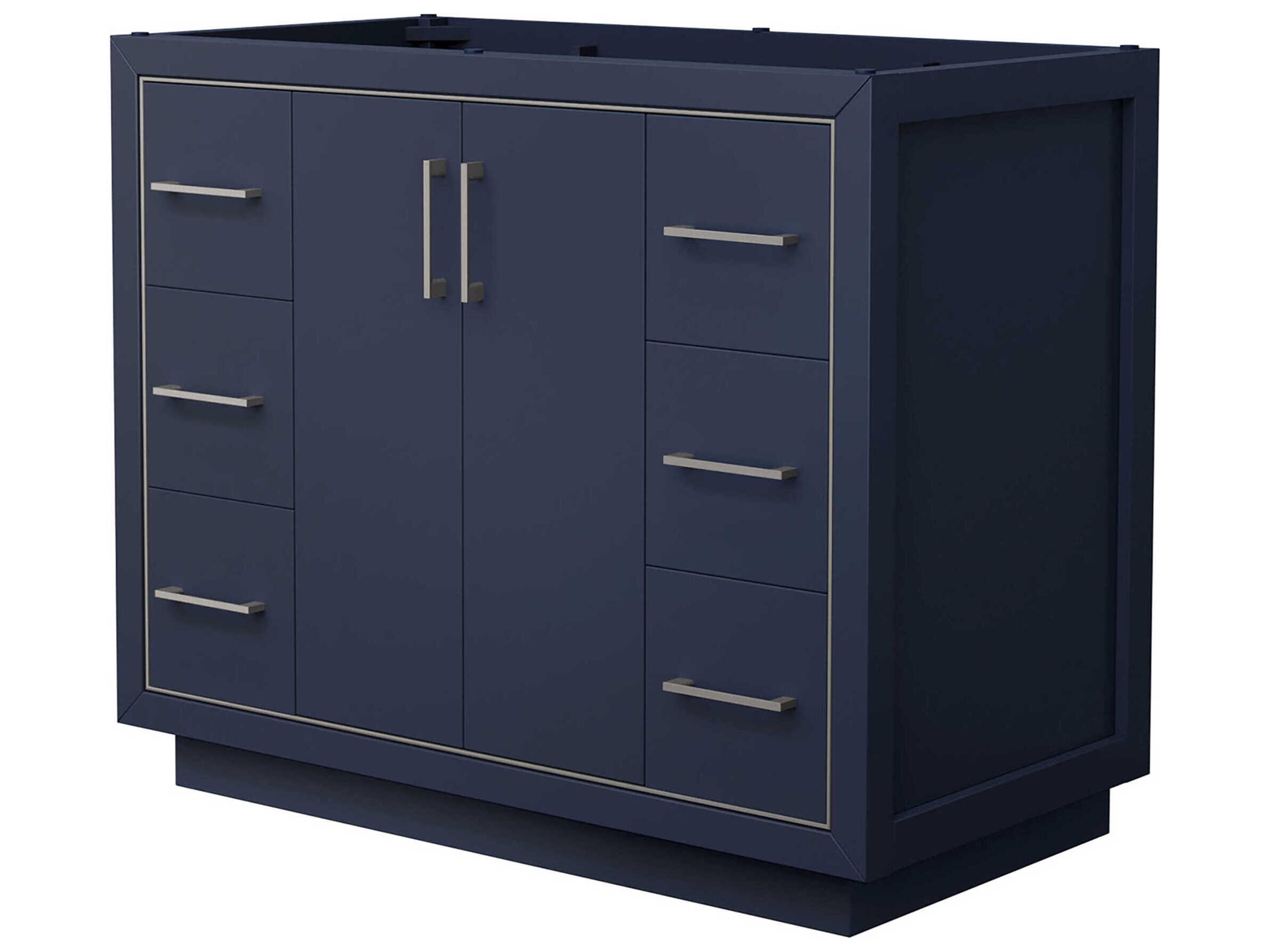 Wyndham Collection Icon 42" Dark Blue Vanity