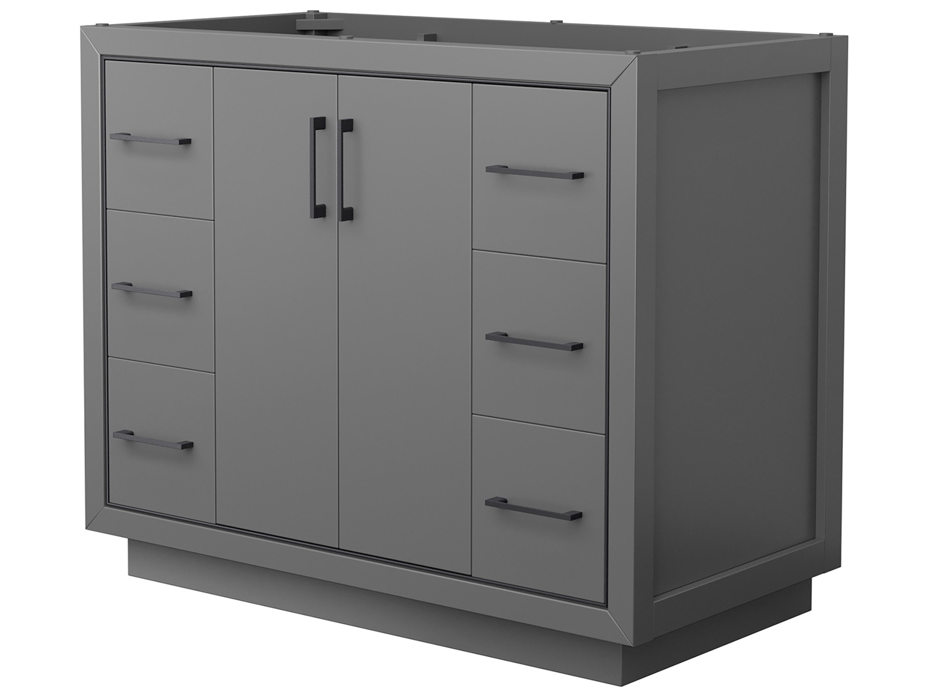 Wyndham Collection Icon 41" Dark Gray Vanity