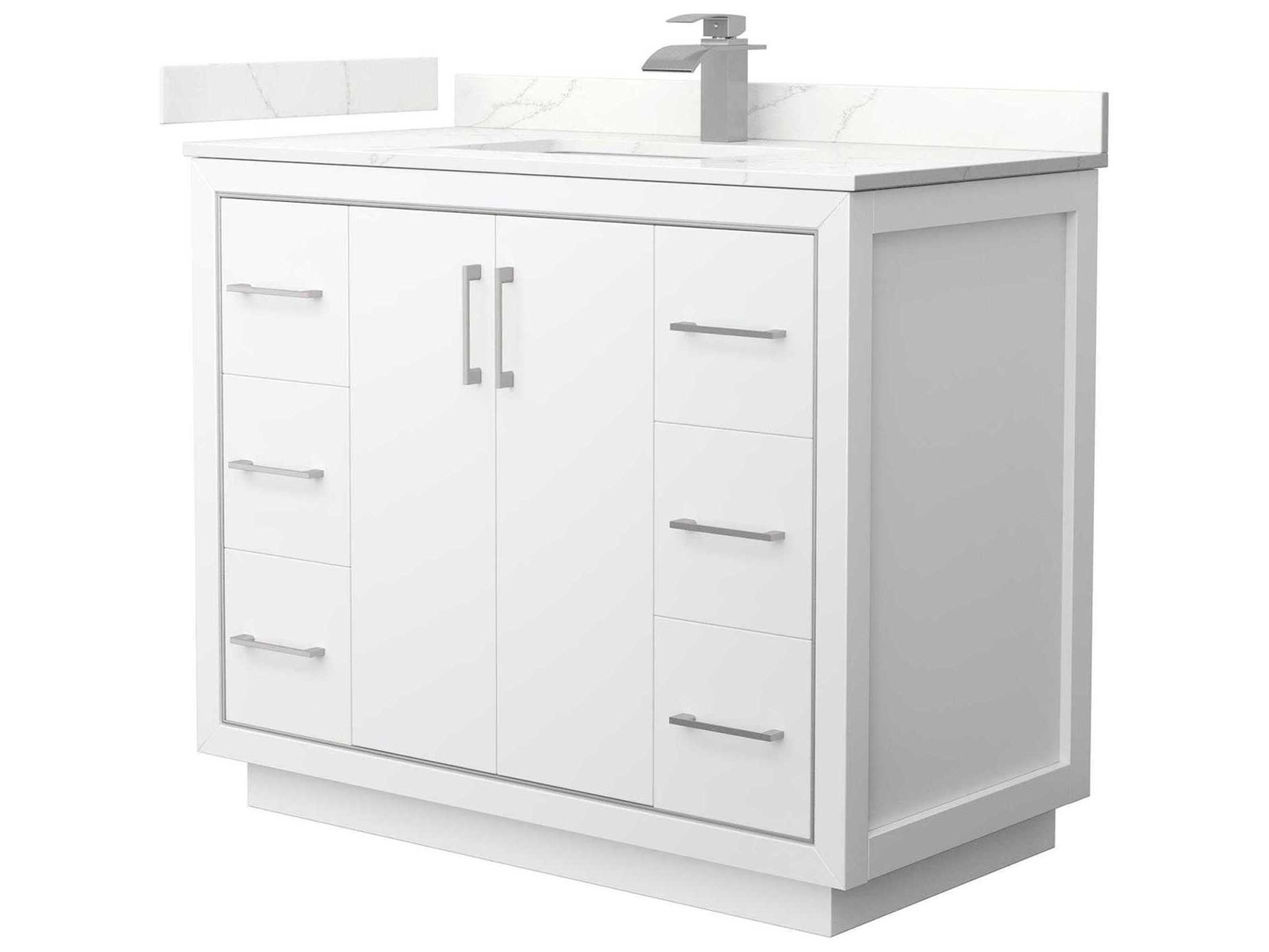 Wyndham Collection Icon 42" White Vanity