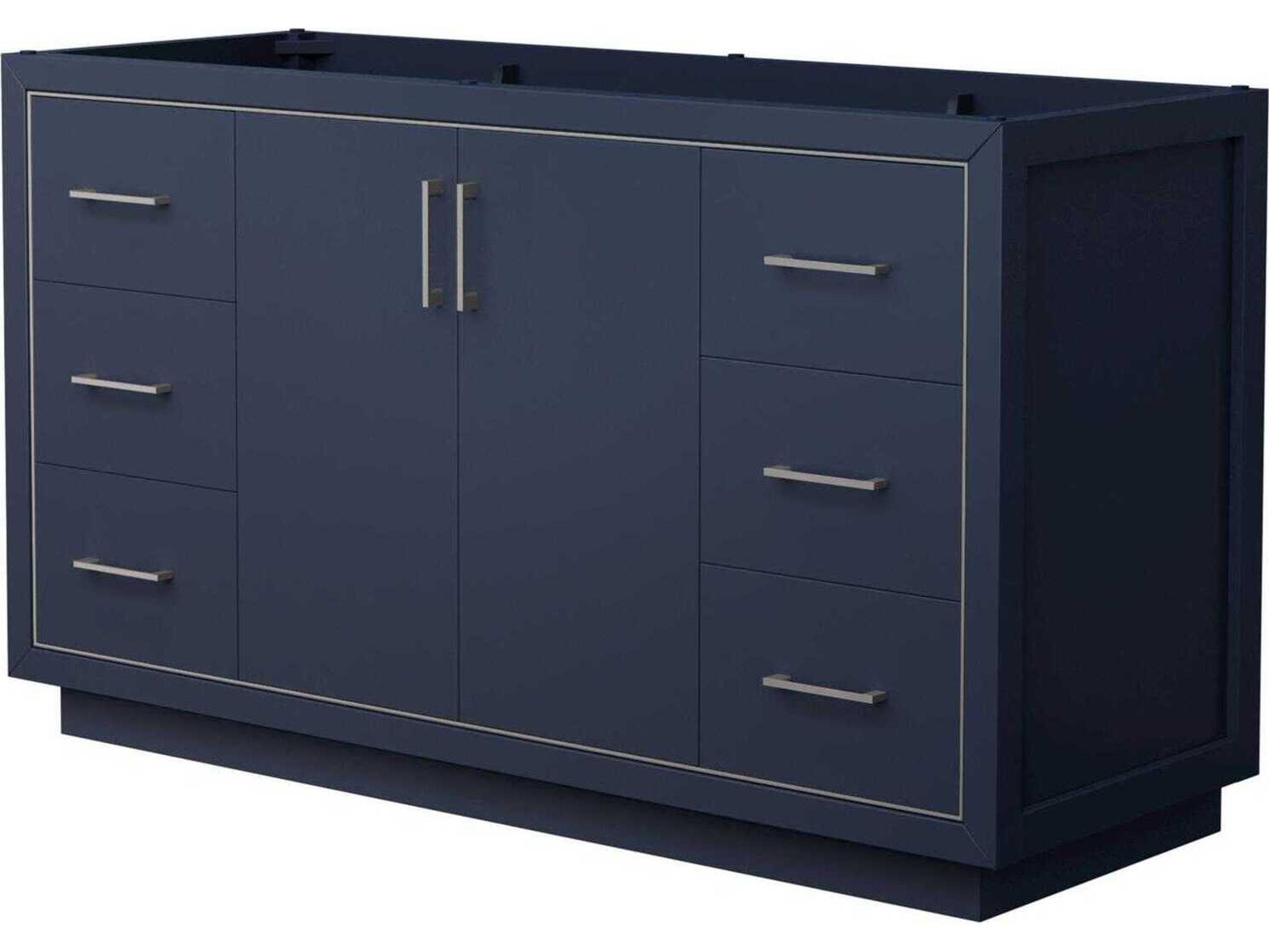 Wyndham Collection Icon 59" Dark Blue Vanity