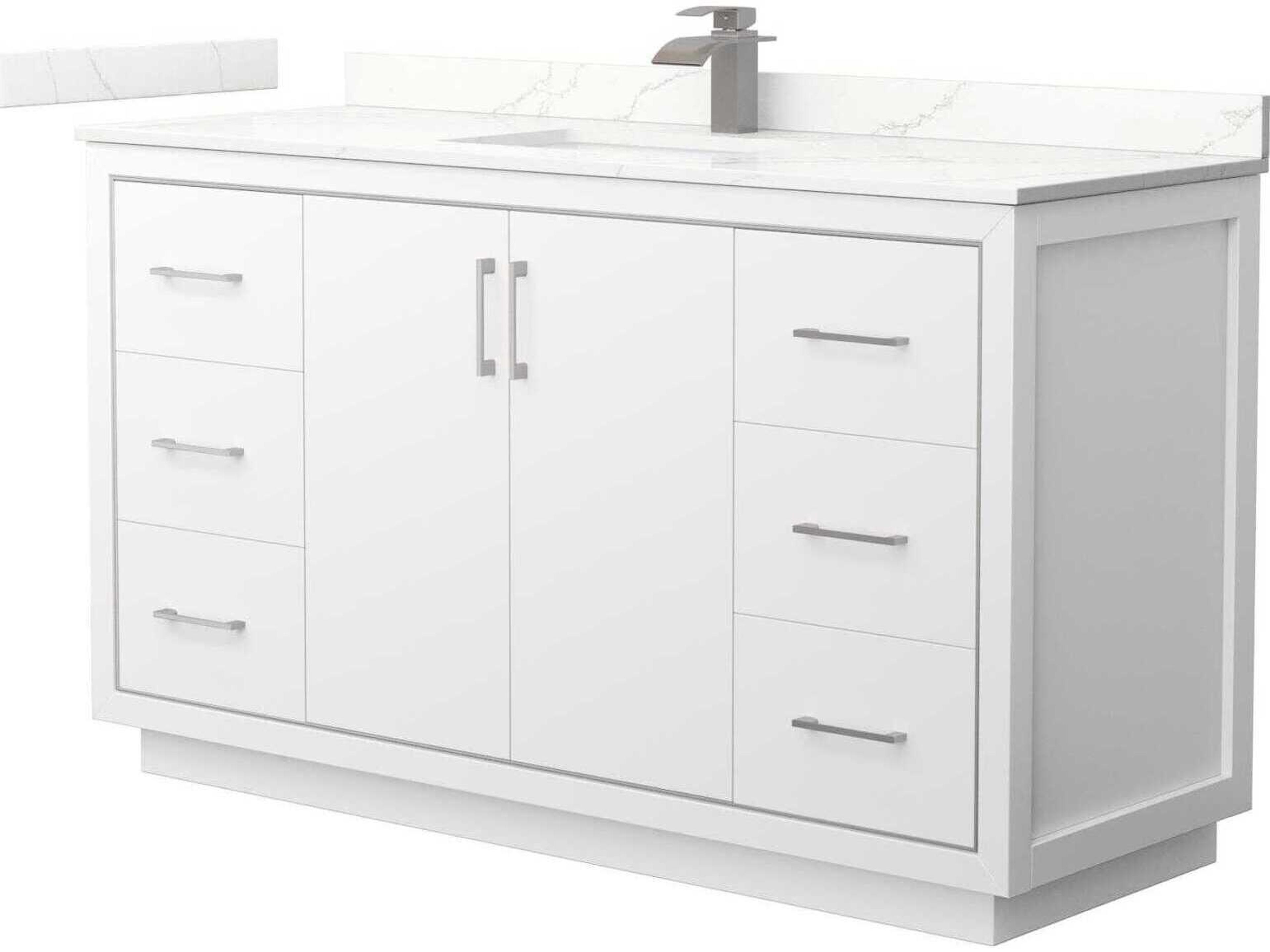 Wyndham Collection Icon 60" White Vanity