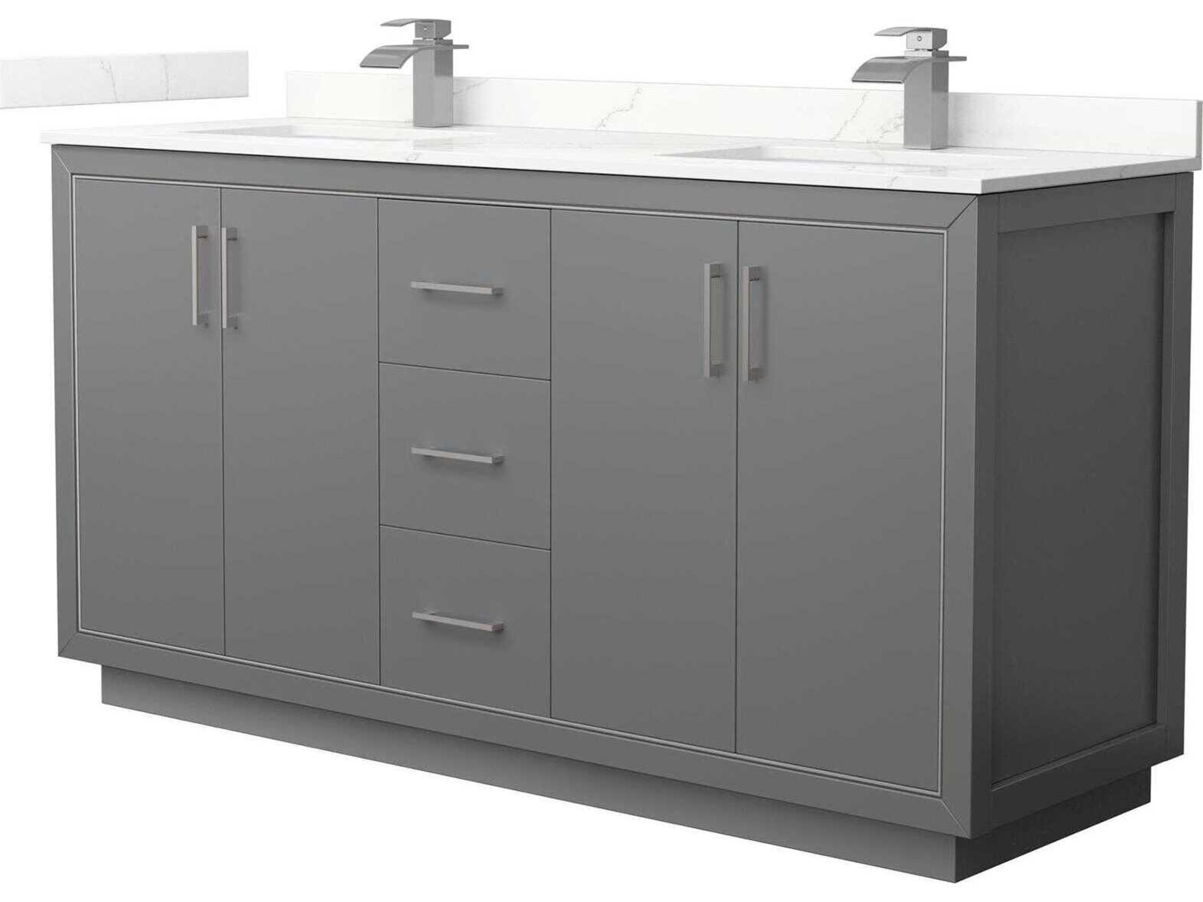Wyndham Collection Icon 66" Dark Gray Vanity