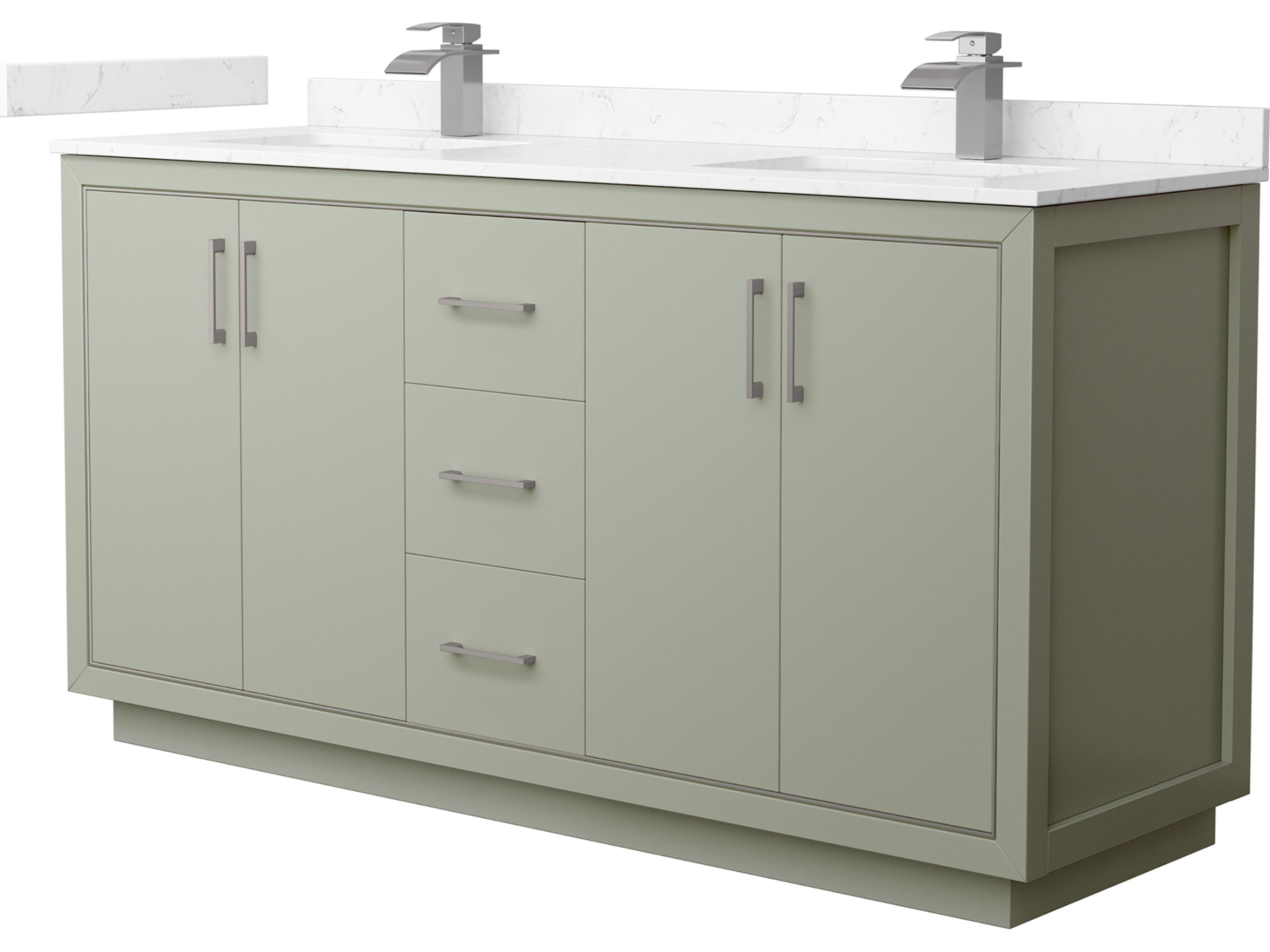 Wyndham Collection Icon 66" Light Green Vanity