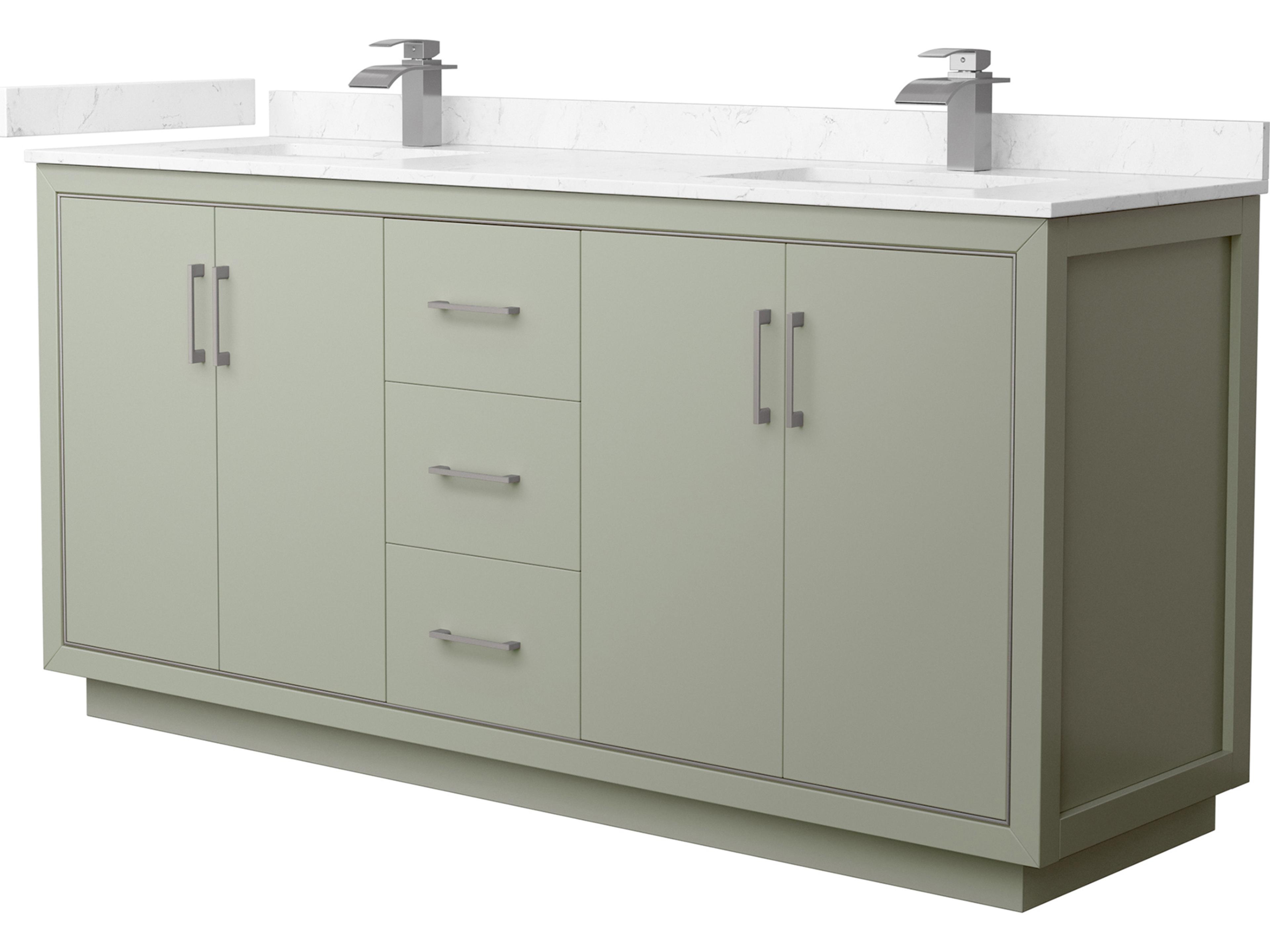 Wyndham Collection Icon 72" Light Green Vanity