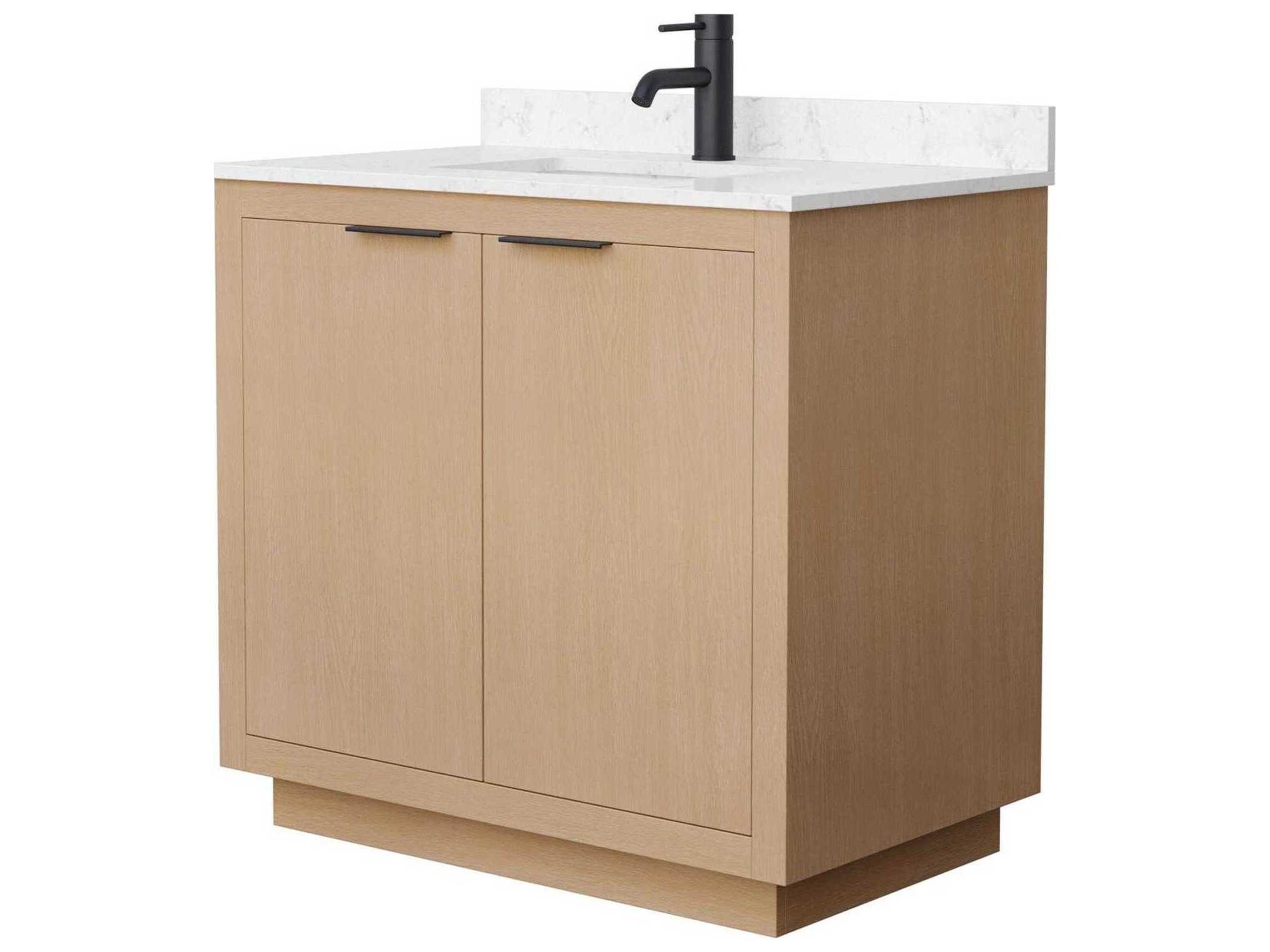 Wyndham Collection Maroni 36" Light Straw Vanity