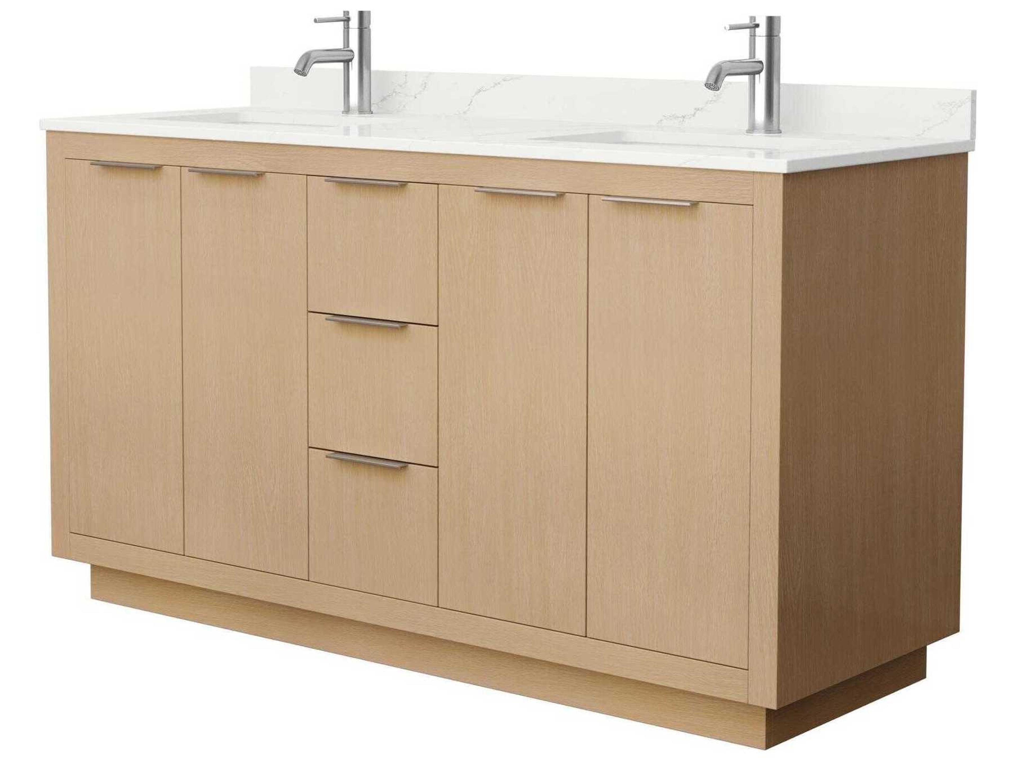 Wyndham Collection Maroni 60" Light Straw Vanity