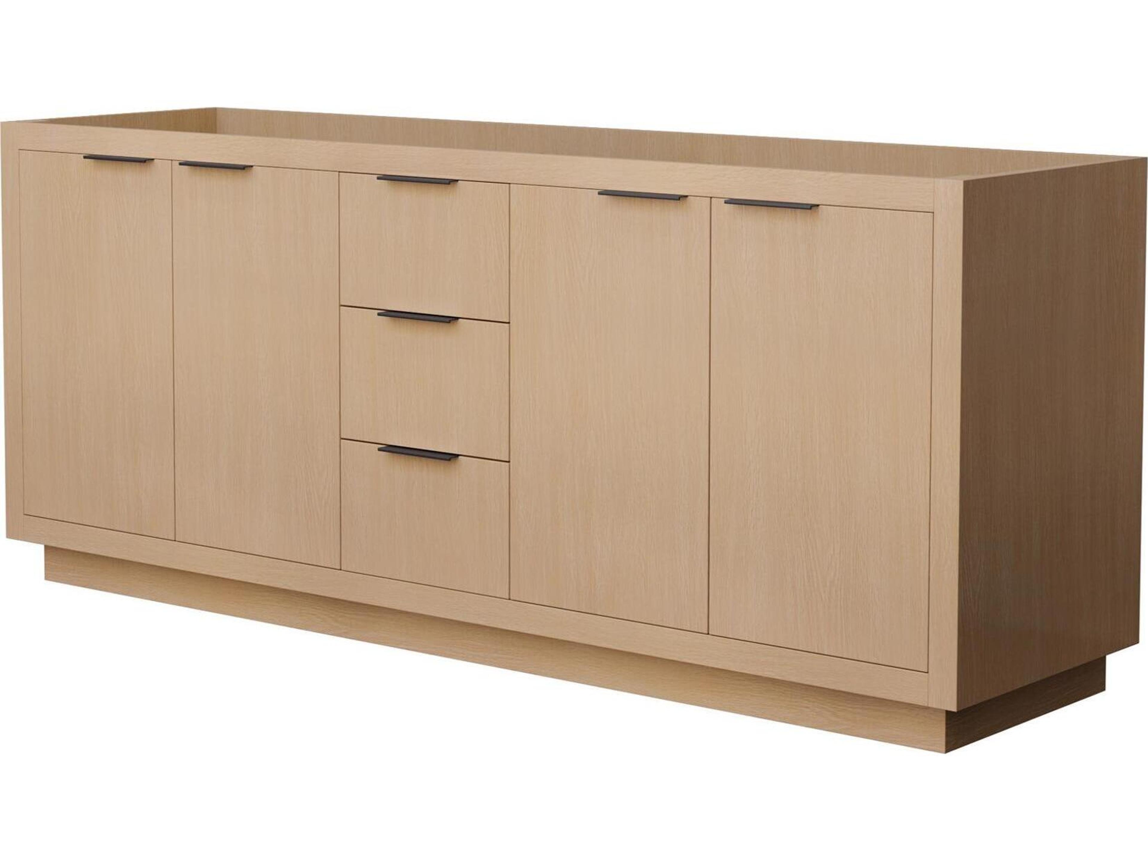 Wyndham Collection Maroni 79" Light Straw Vanity