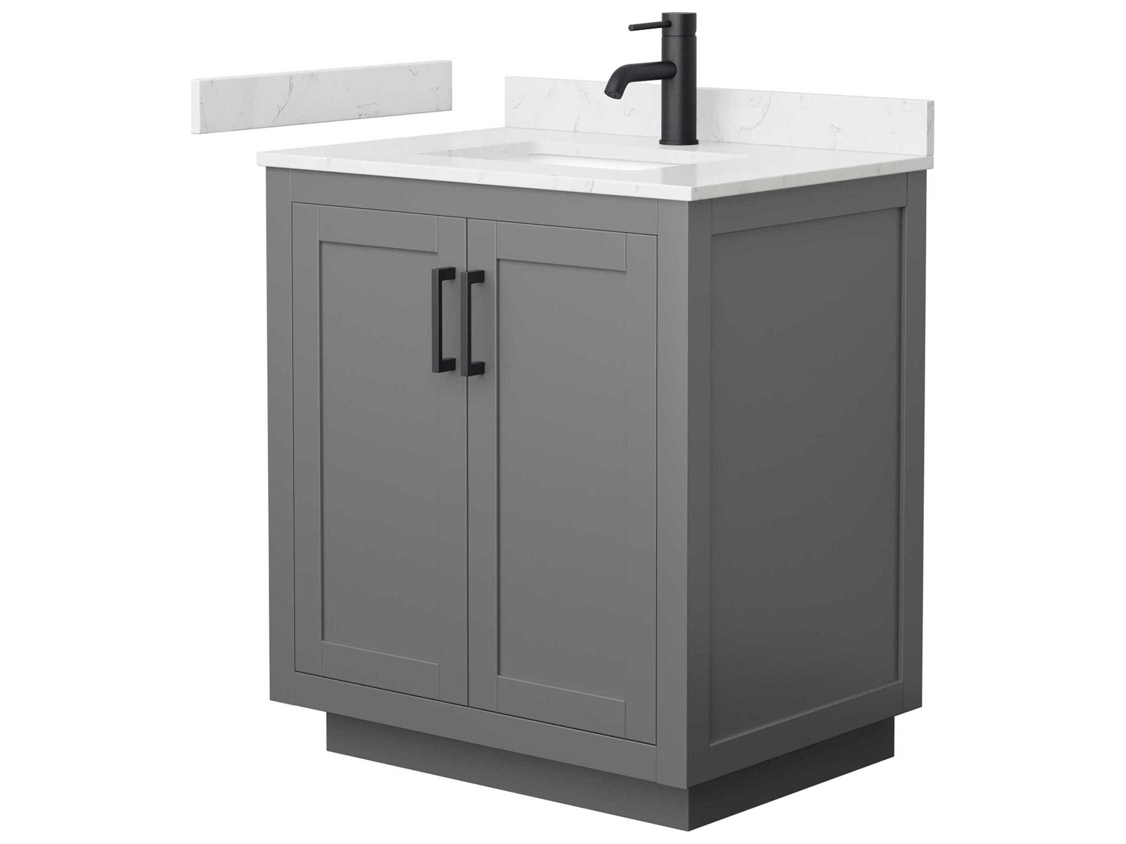 Wyndham Collection Miranda 30" Dark Gray Vanity