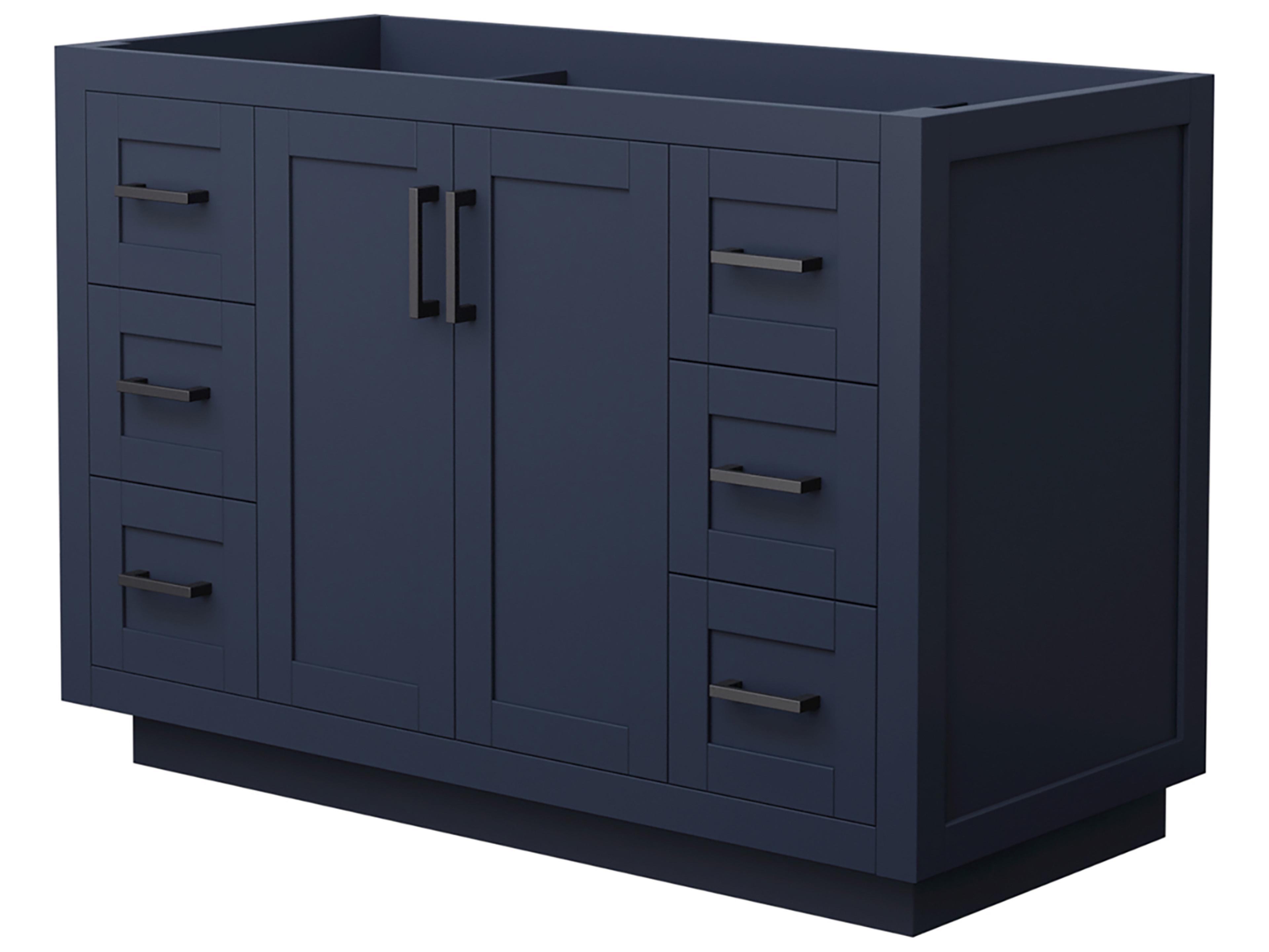 Wyndham Collection Miranda 47" Dark Blue Vanity