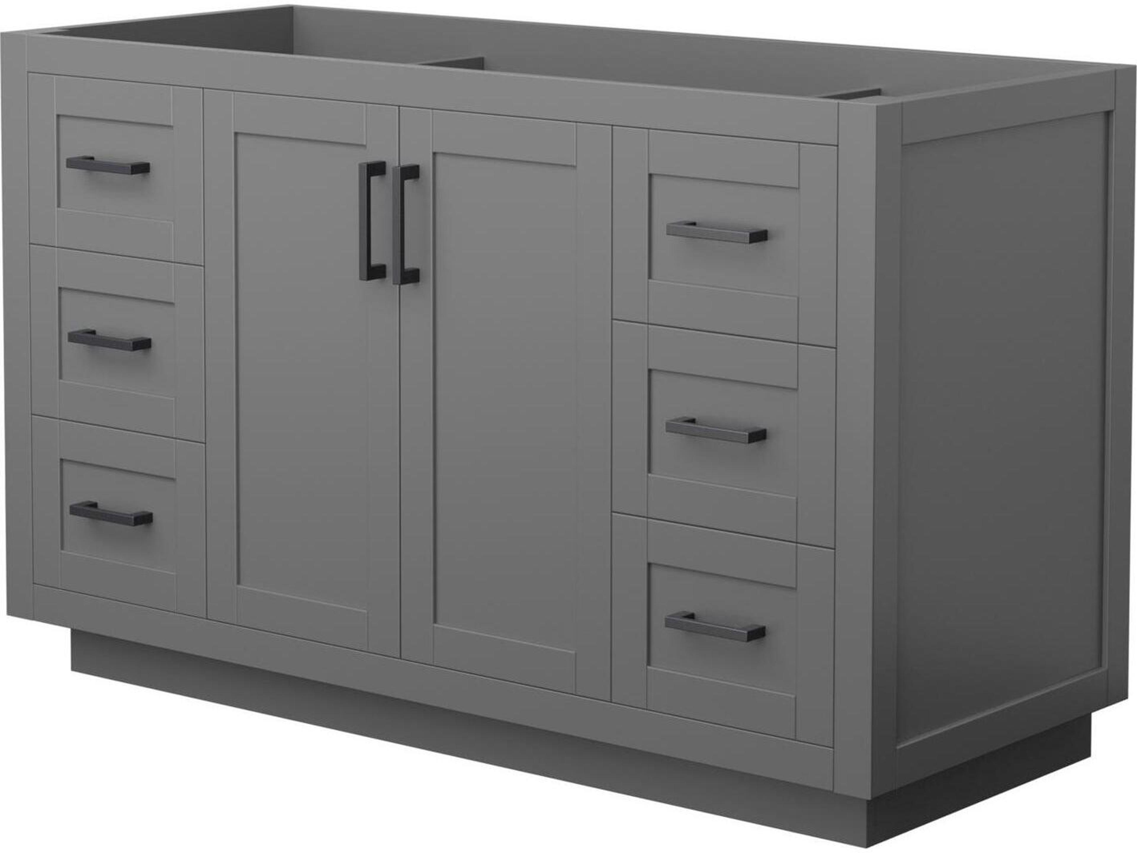 Wyndham Collection Miranda 53" Dark Gray Vanity