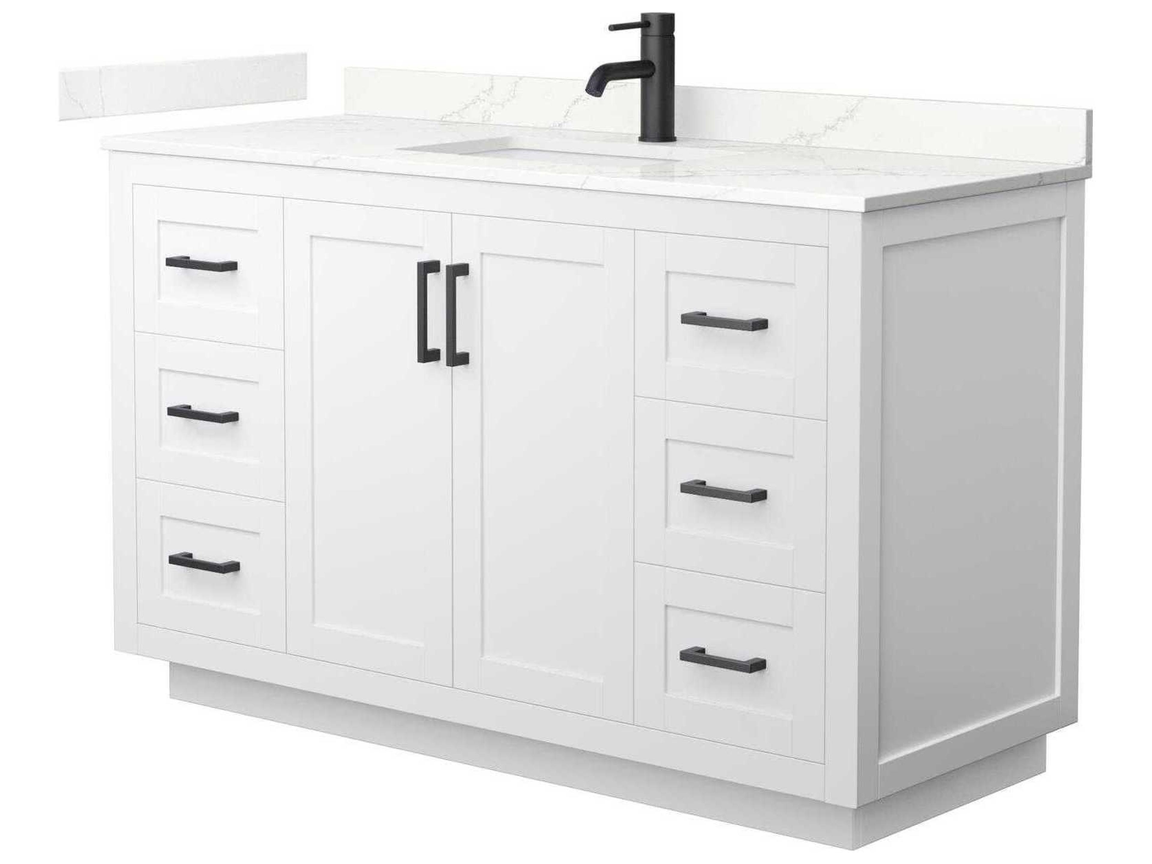 Wyndham Collection Miranda 54" White Vanity