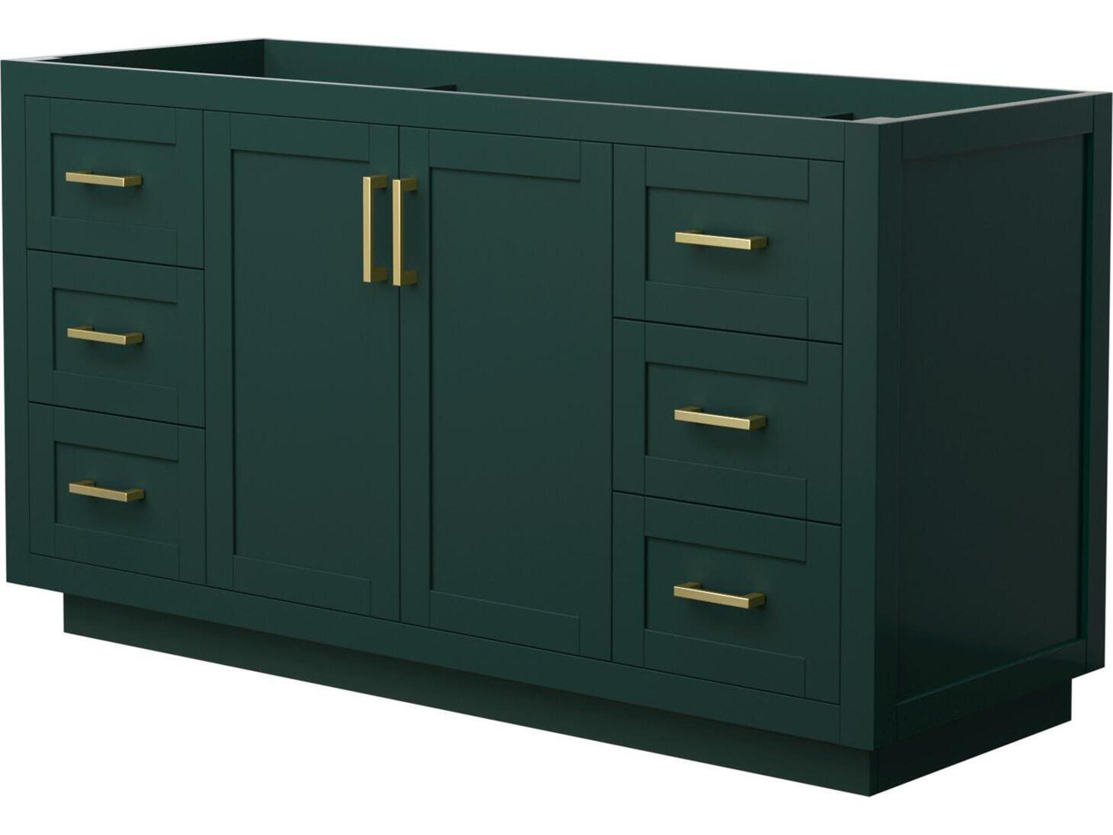 Wyndham Collection Miranda 59" Green Vanity