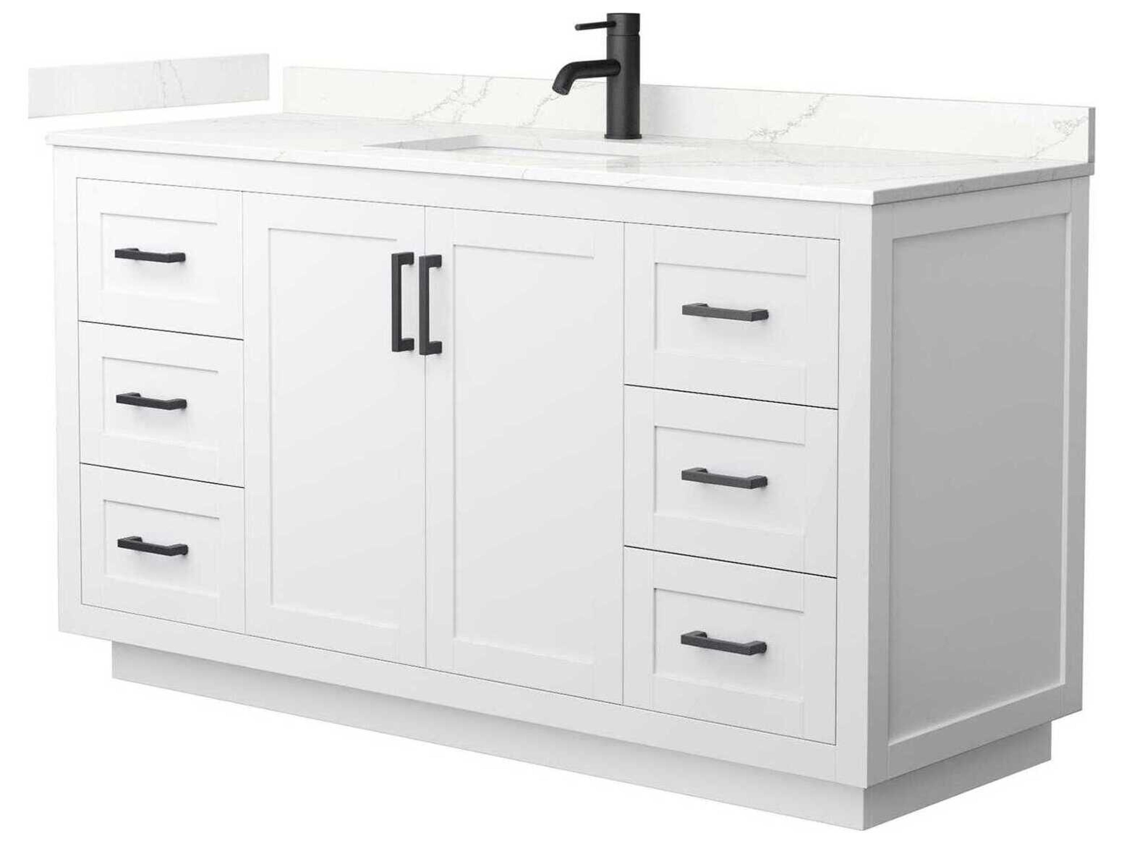 Wyndham Collection Miranda 60" White Vanity