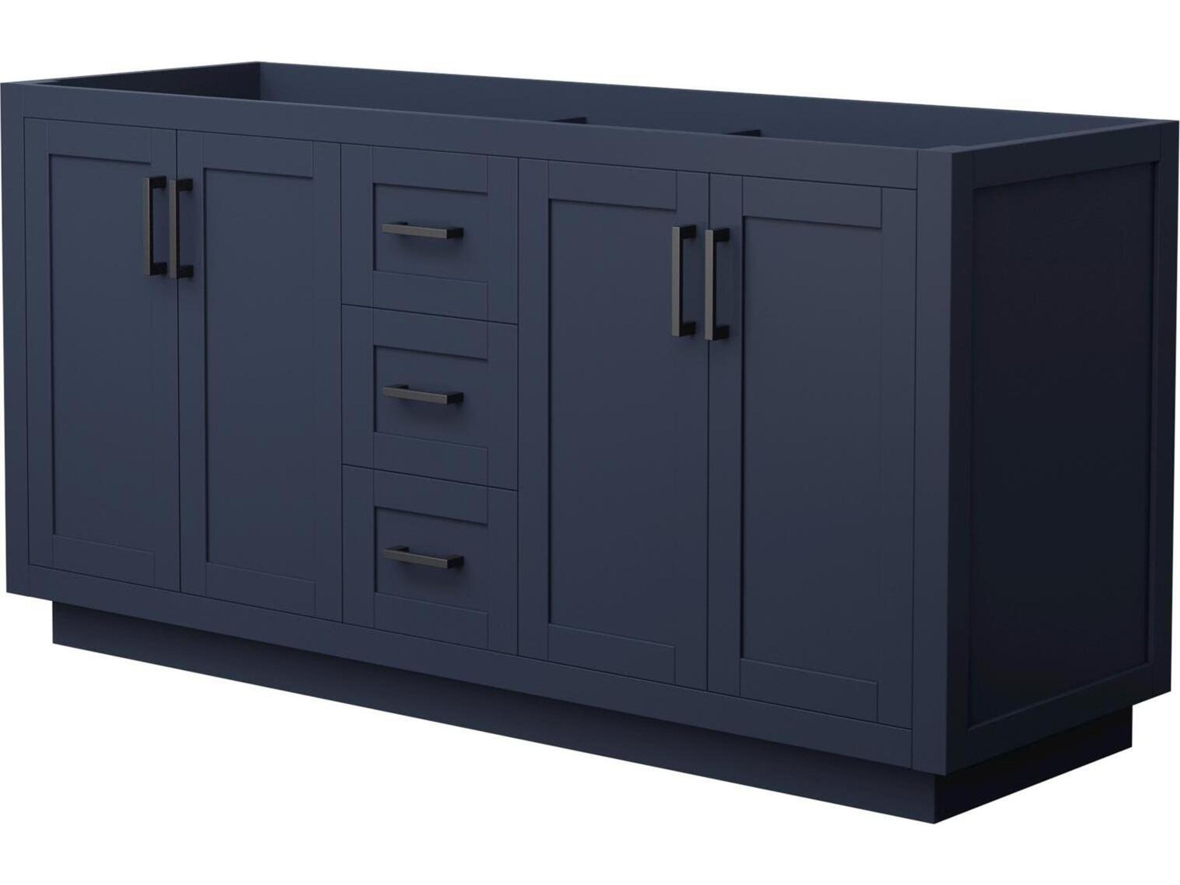 Wyndham Collection Miranda 65" Dark Blue Vanity