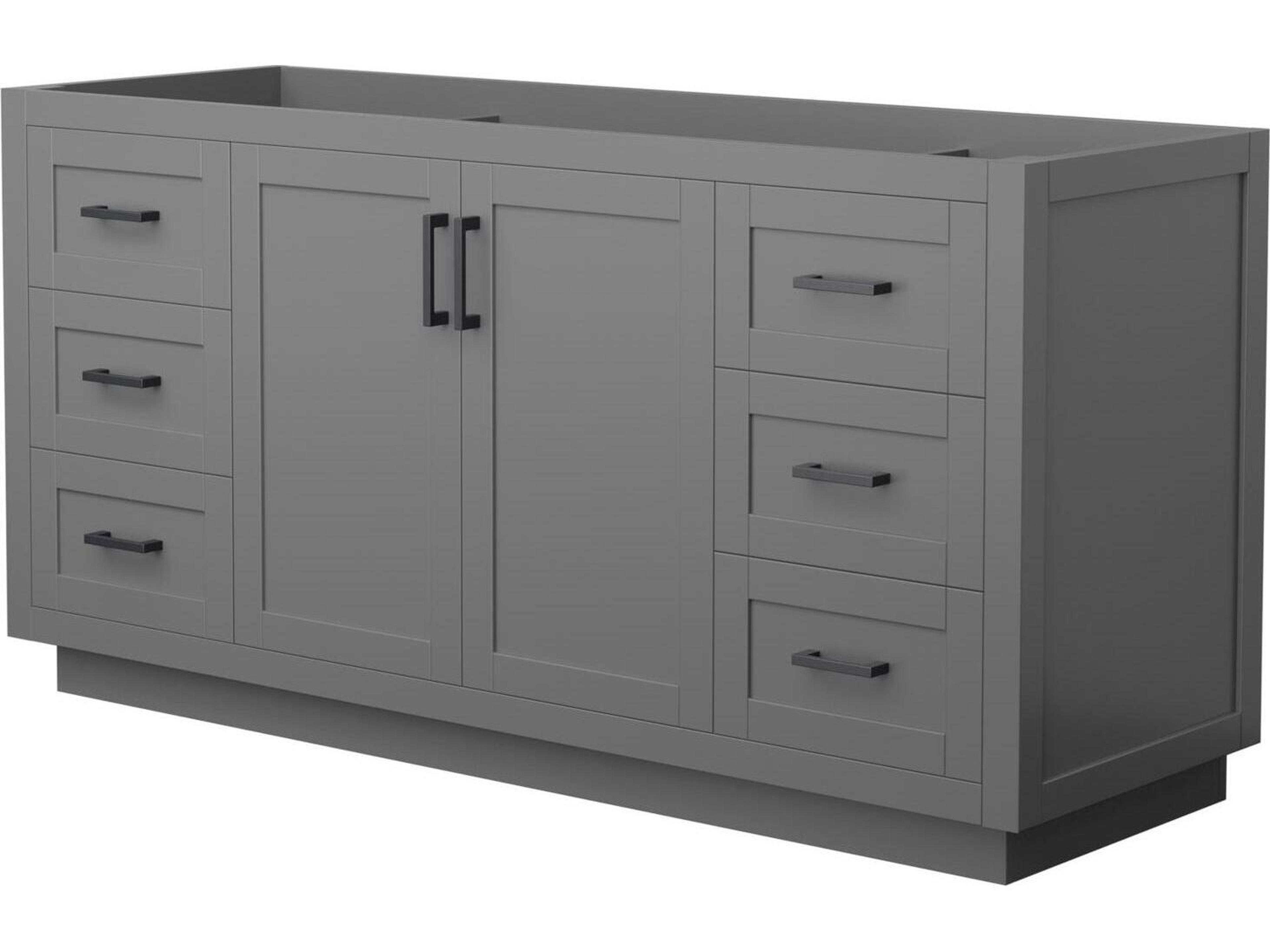 Wyndham Collection Miranda 65" Dark Gray Vanity