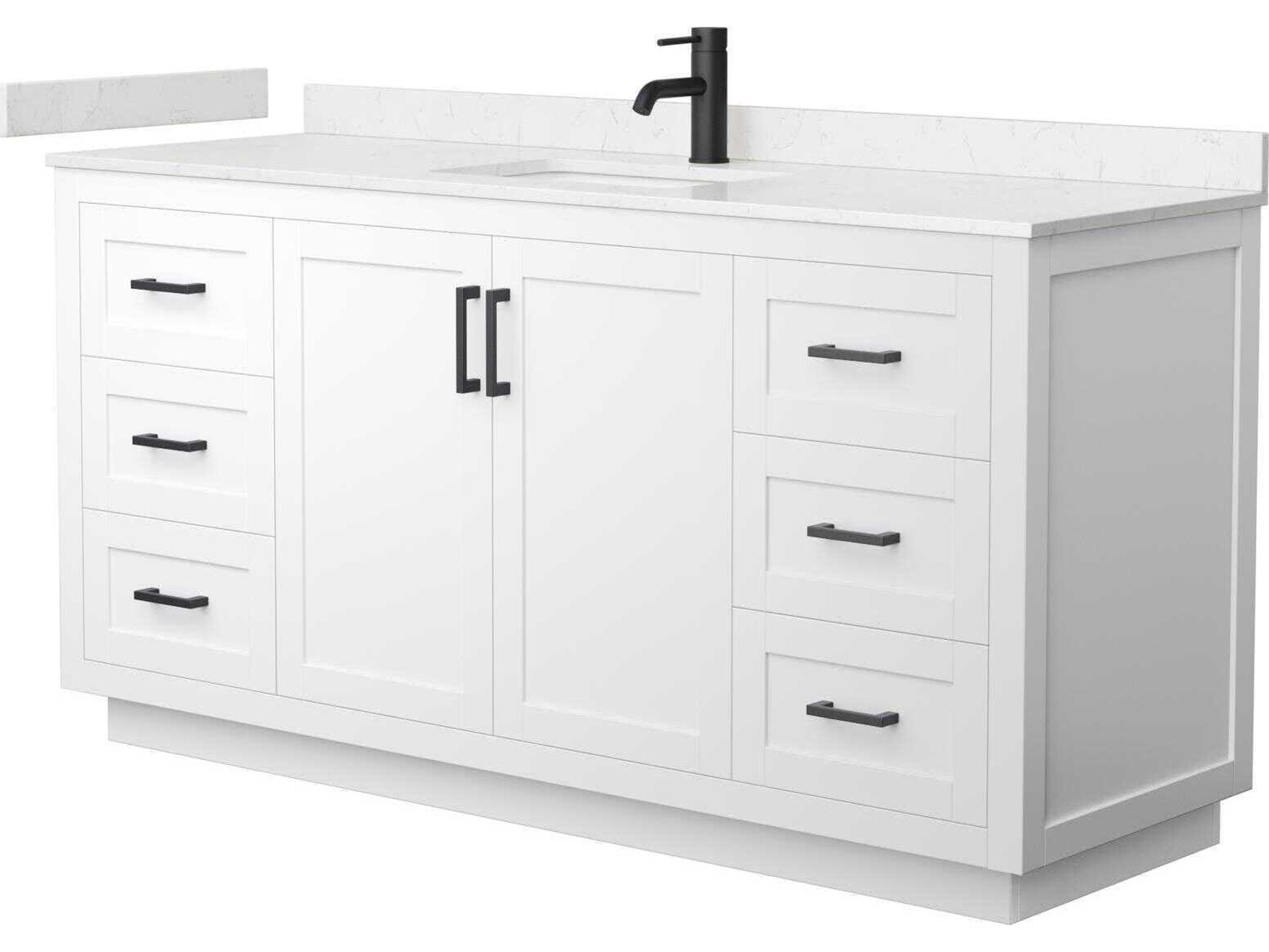 Wyndham Collection Miranda 66" White Vanity
