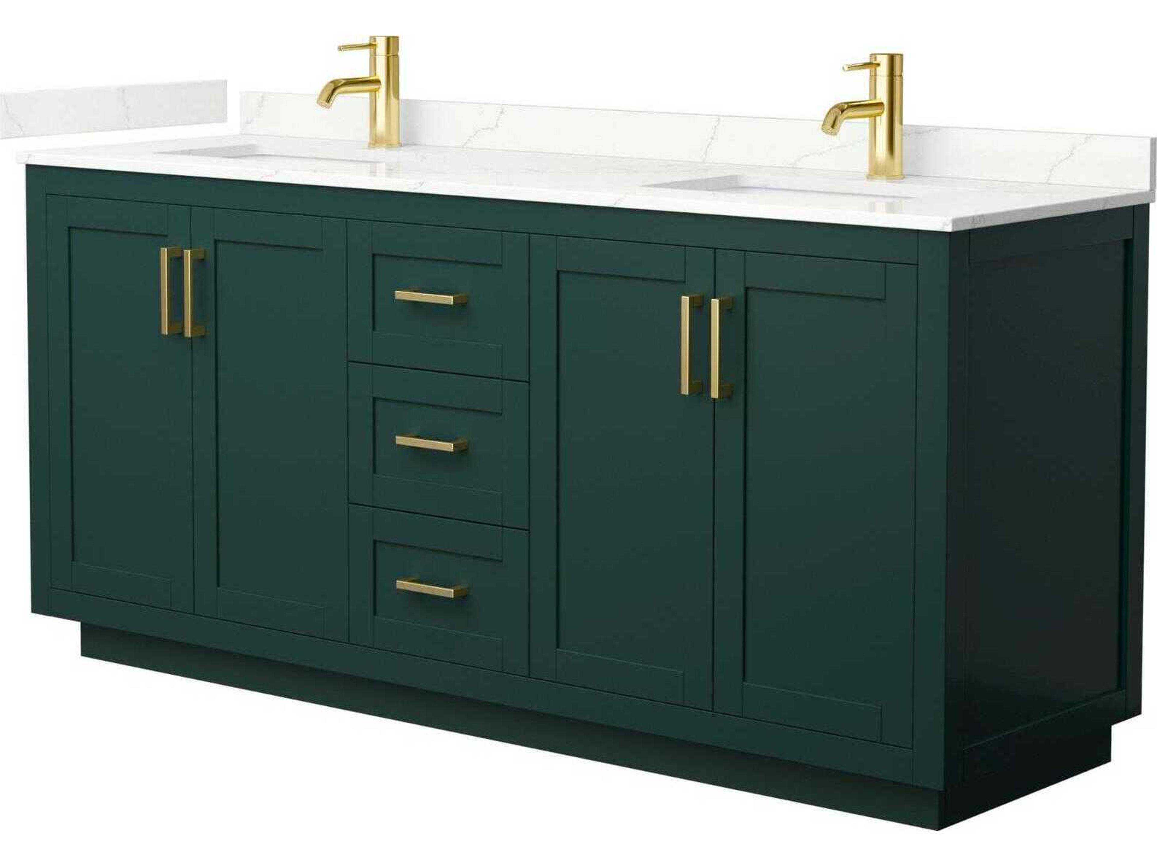 Wyndham Collection Miranda 72" Green Vanity