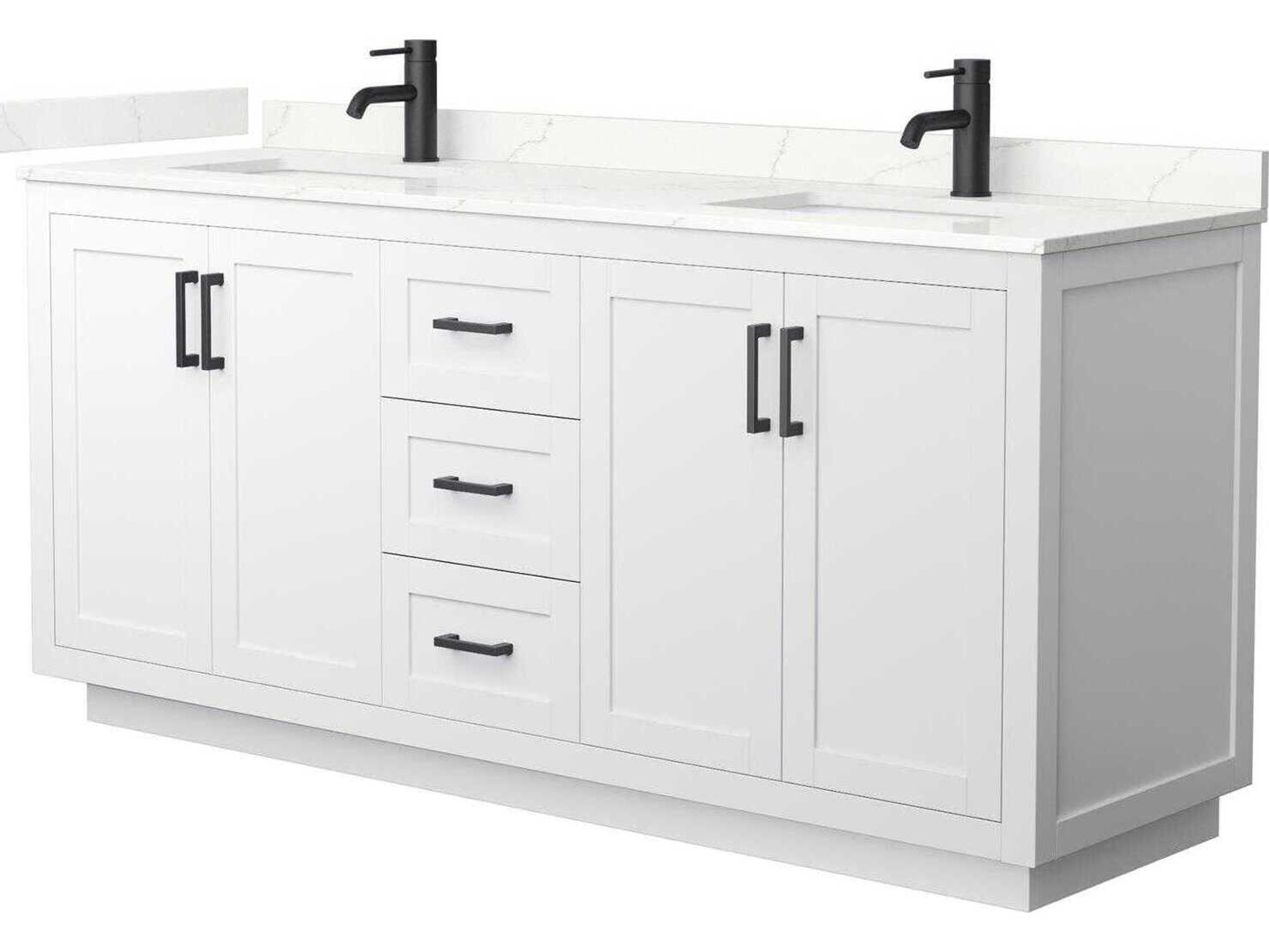 Wyndham Collection Miranda 72" White Vanity