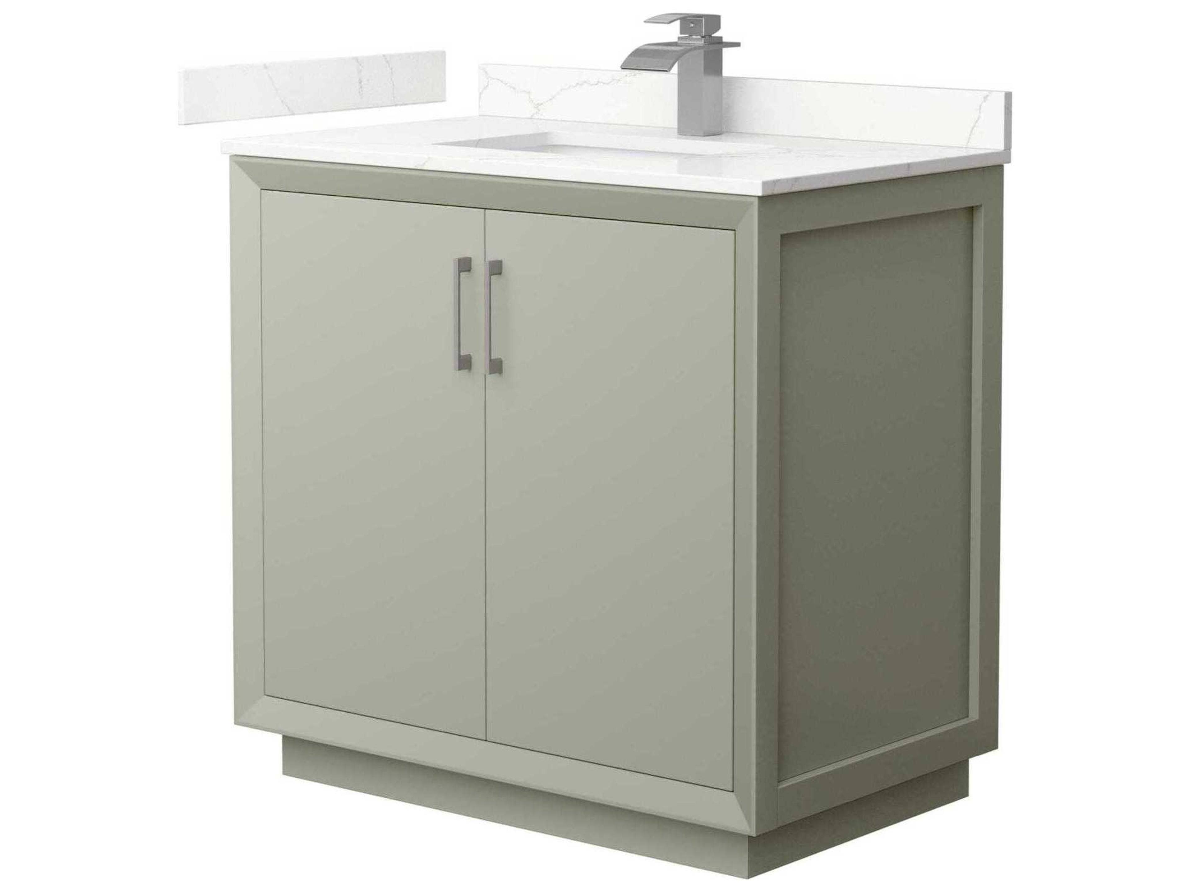 Wyndham Collection Strada 36" Light Green Vanity