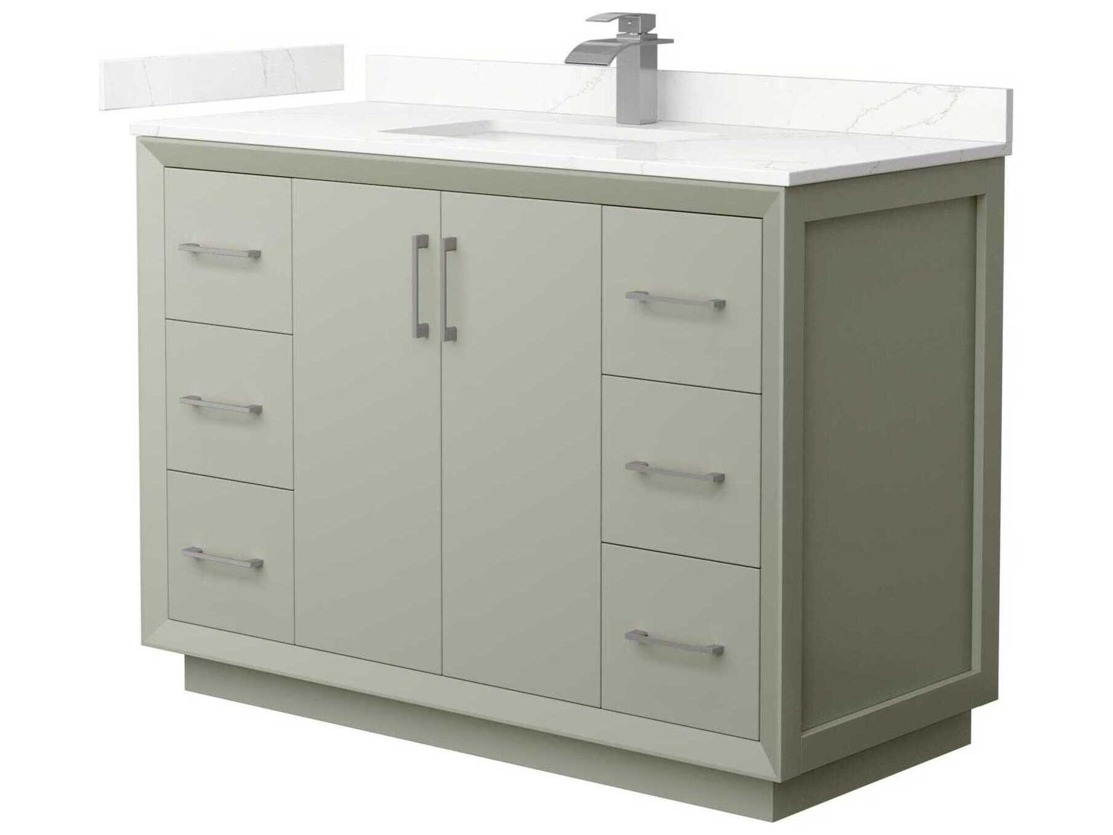 Wyndham Collection Strada 48" Light Green Vanity