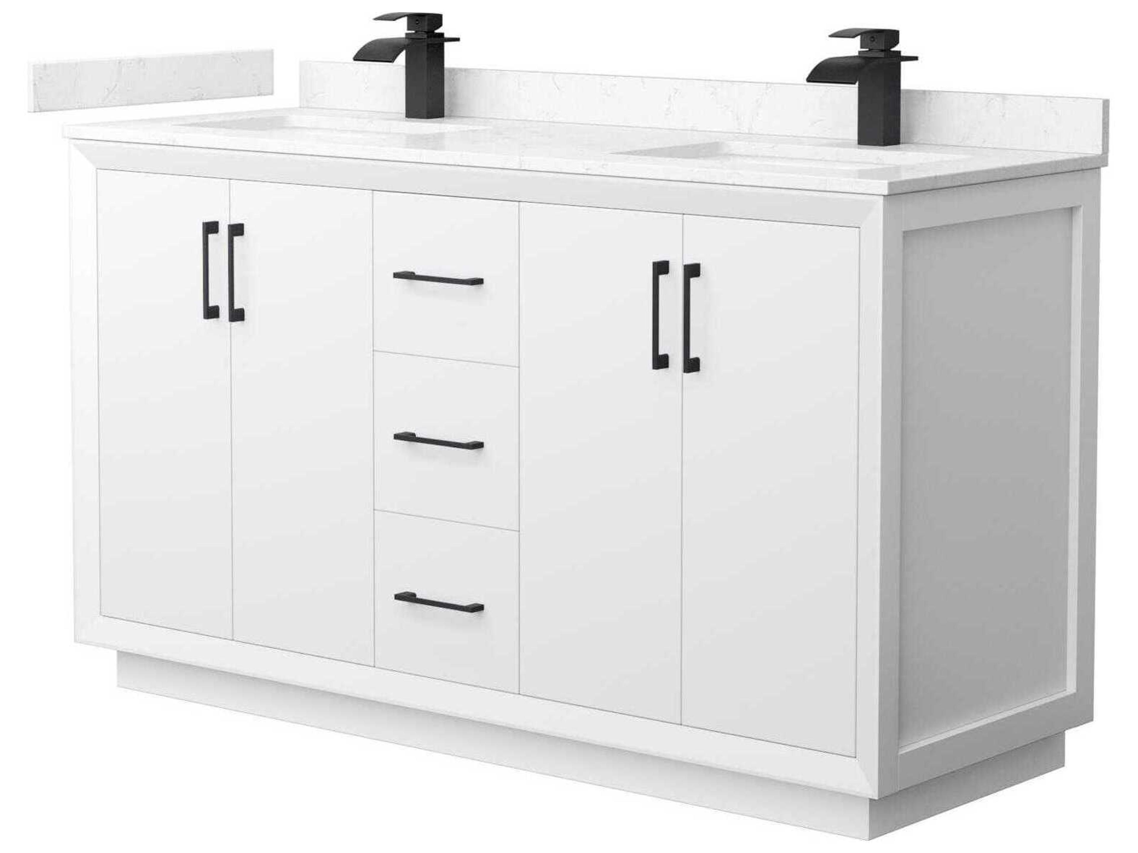 Wyndham Collection Strada 60" White Vanity