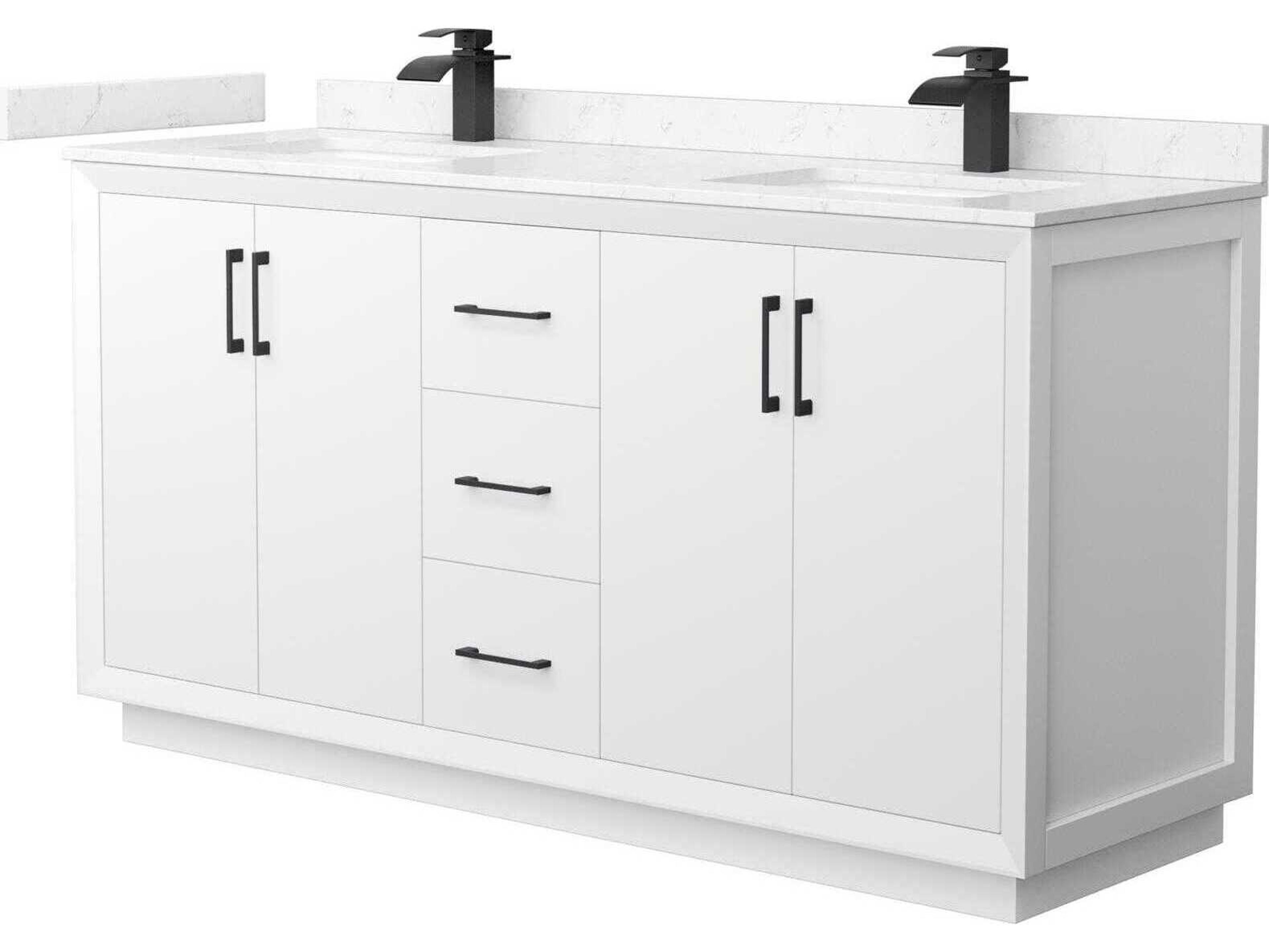Wyndham Collection Strada 66" White Vanity