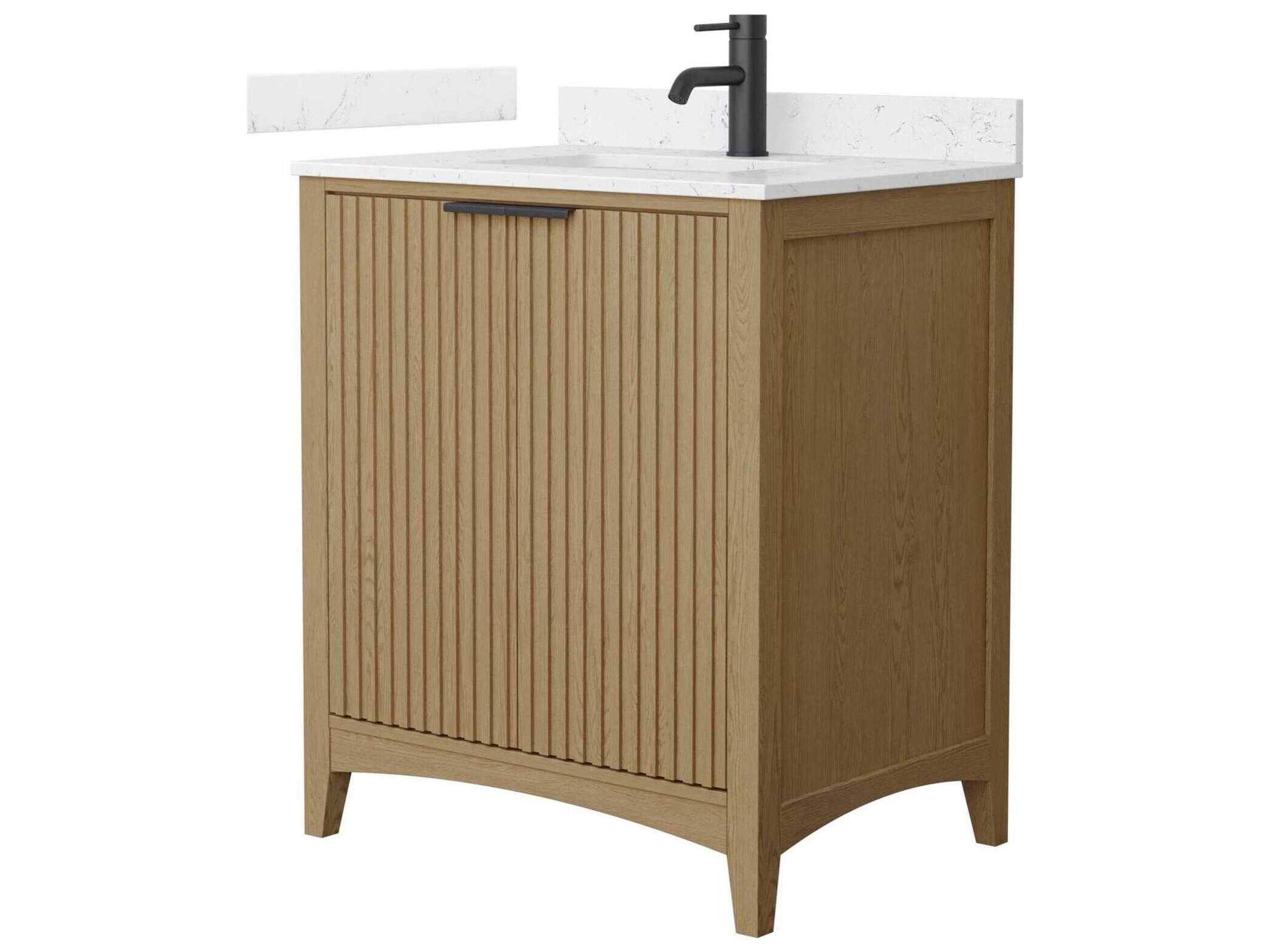 Wyndham Collection Palmilla 30" Natural Oak Vanity