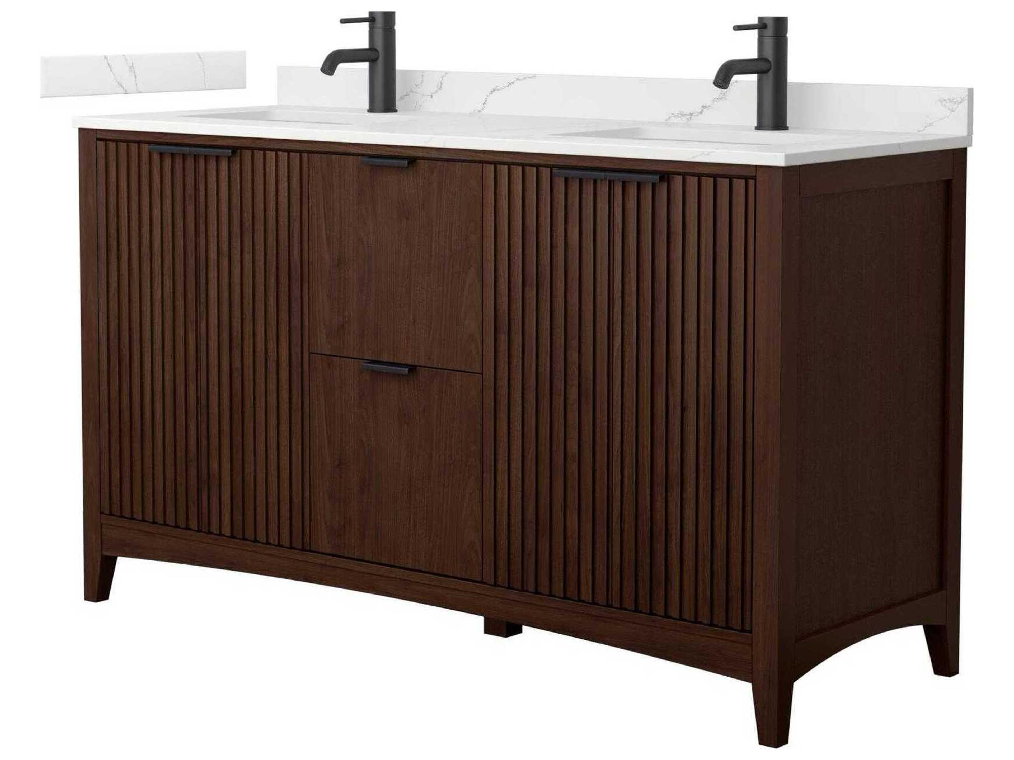 Wyndham Collection Palmilla 60" Dark Walnut Vanity