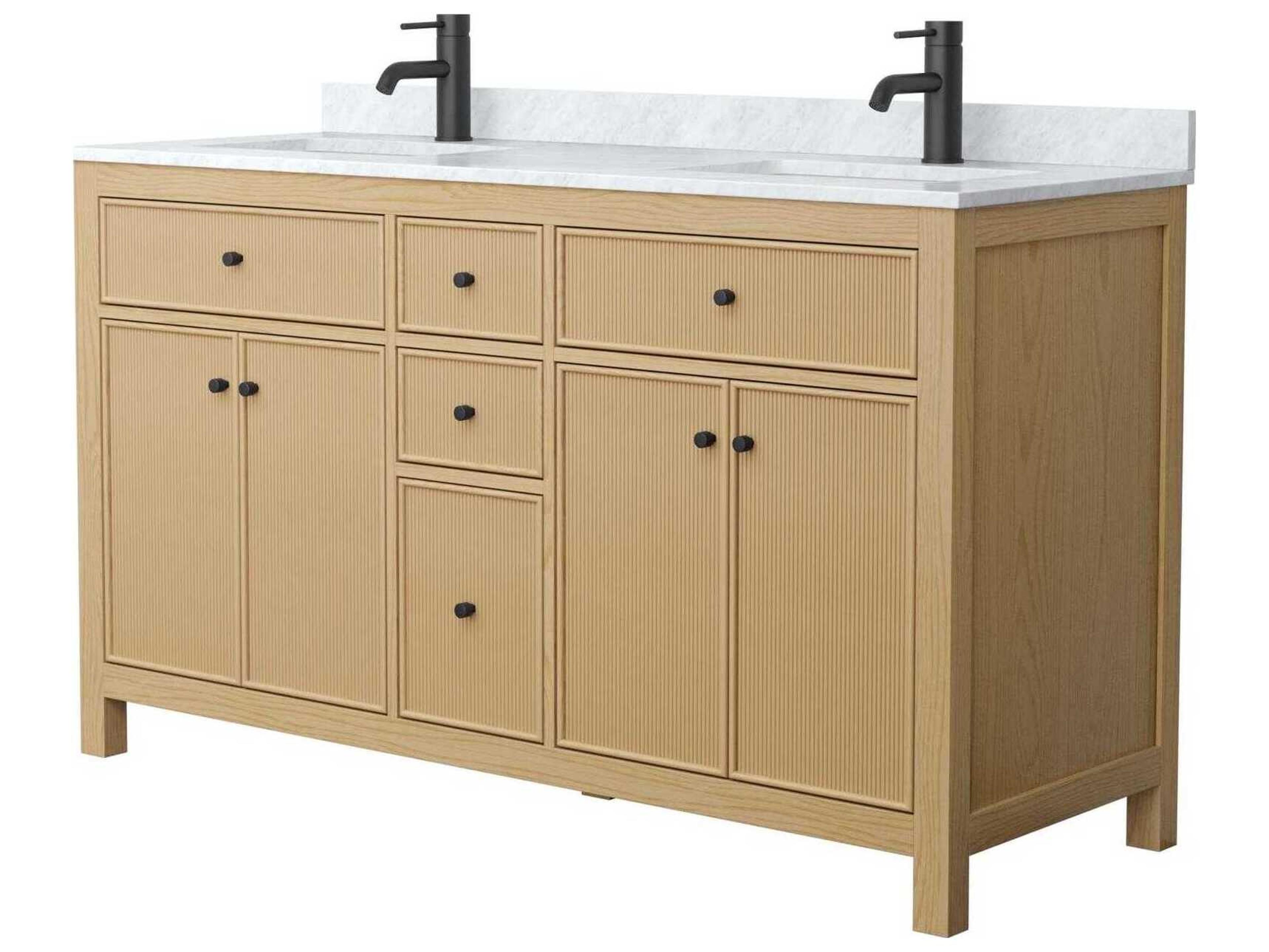 Wyndham Collection Pendry 60" Tanned Oak Vanity