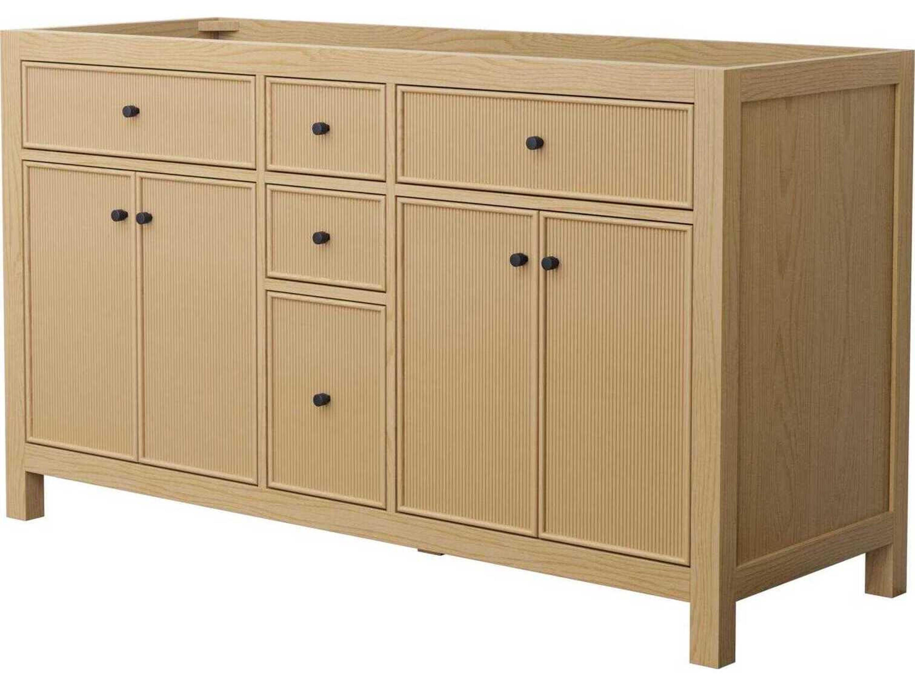 Wyndham Collection Pendry 59" Tanned Oak Vanity