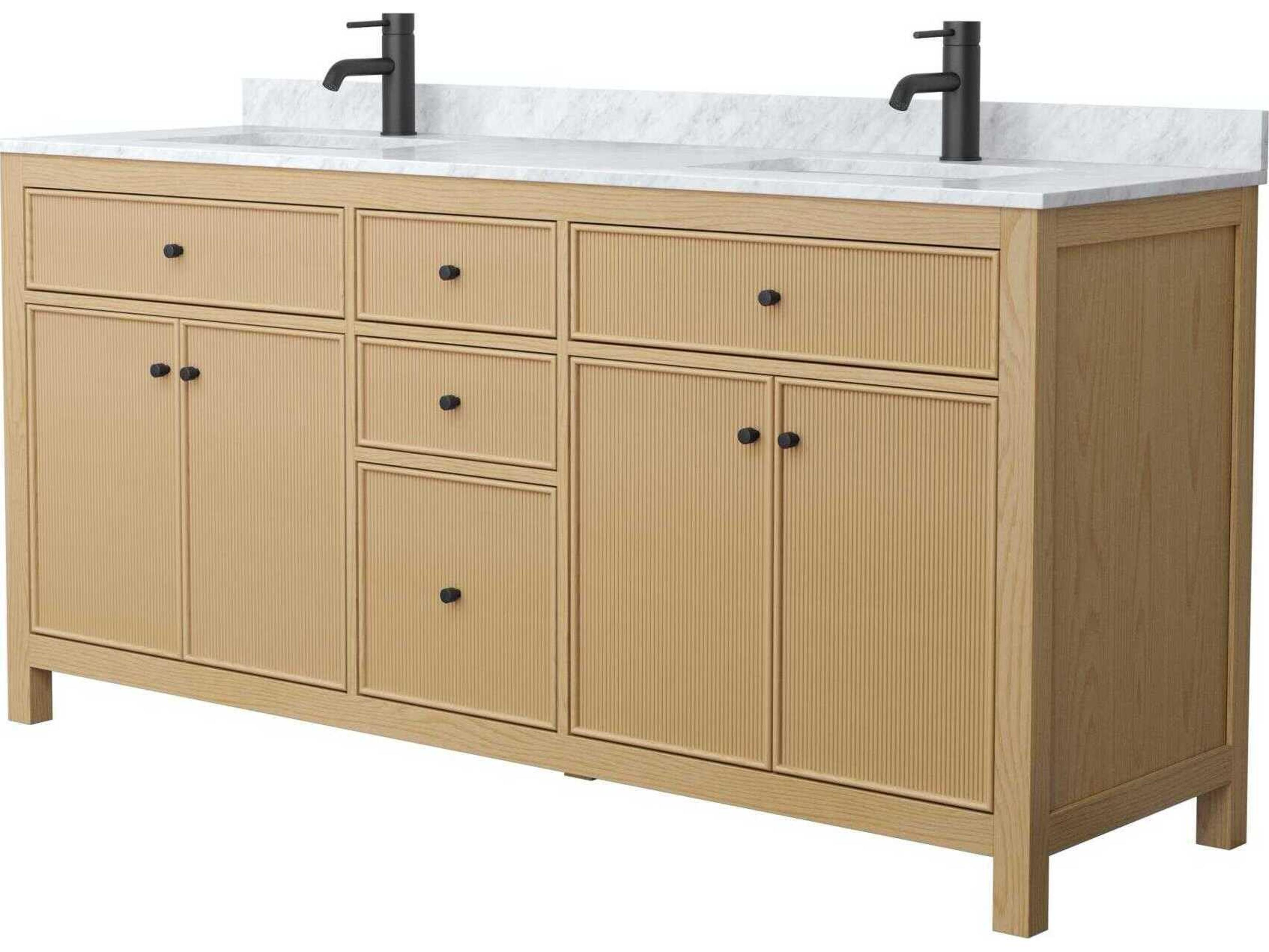 Wyndham Collection Pendry 72" Tanned Oak Vanity