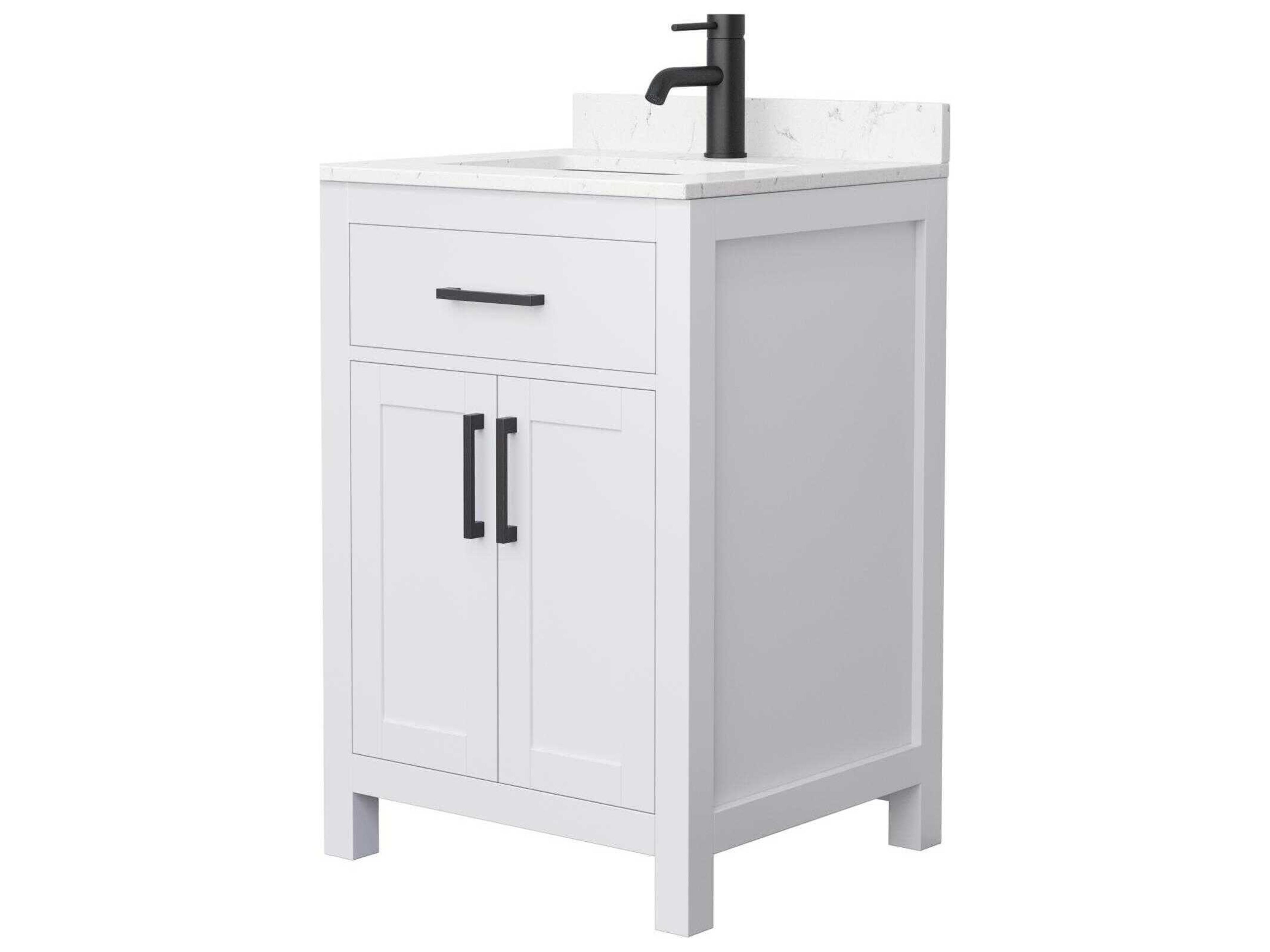 Wyndham Collection Beckett 24" White Vanity