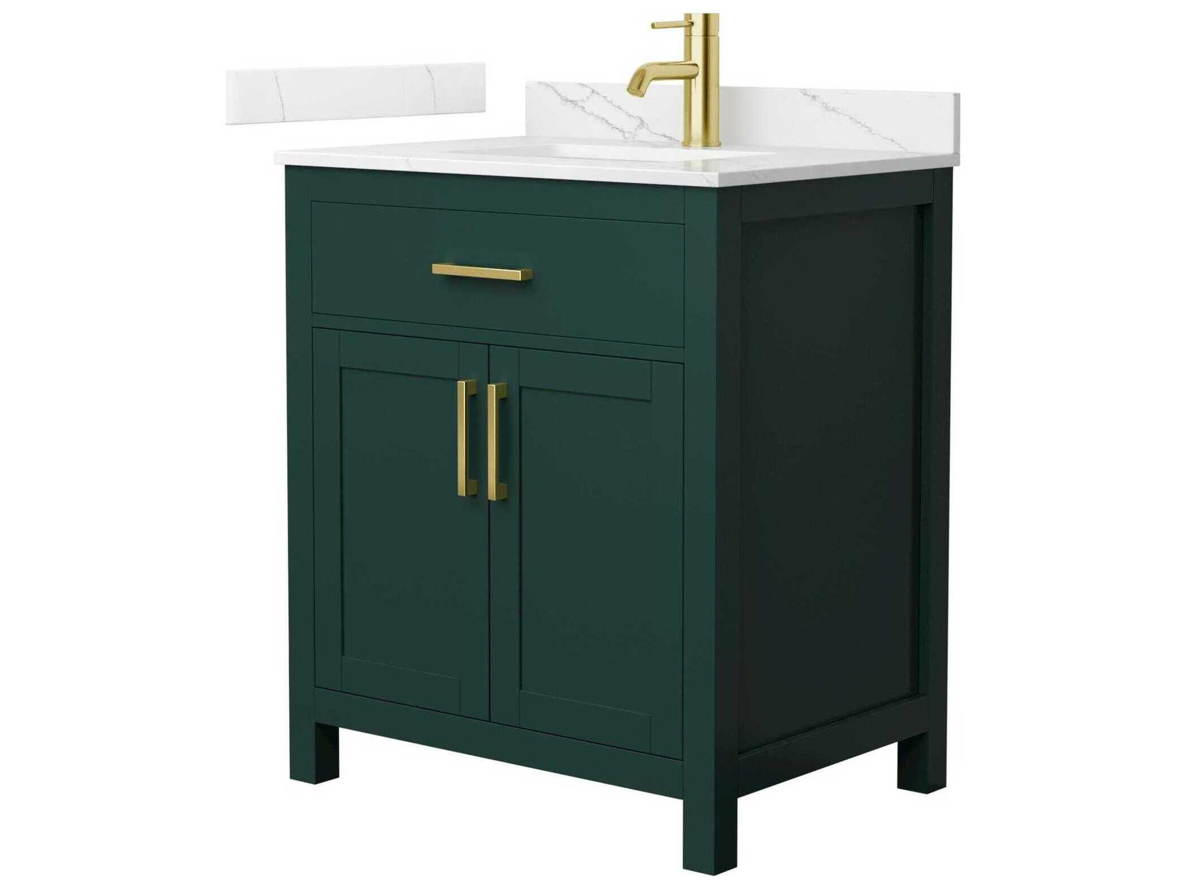 Wyndham Collection Beckett 30" Green Vanity