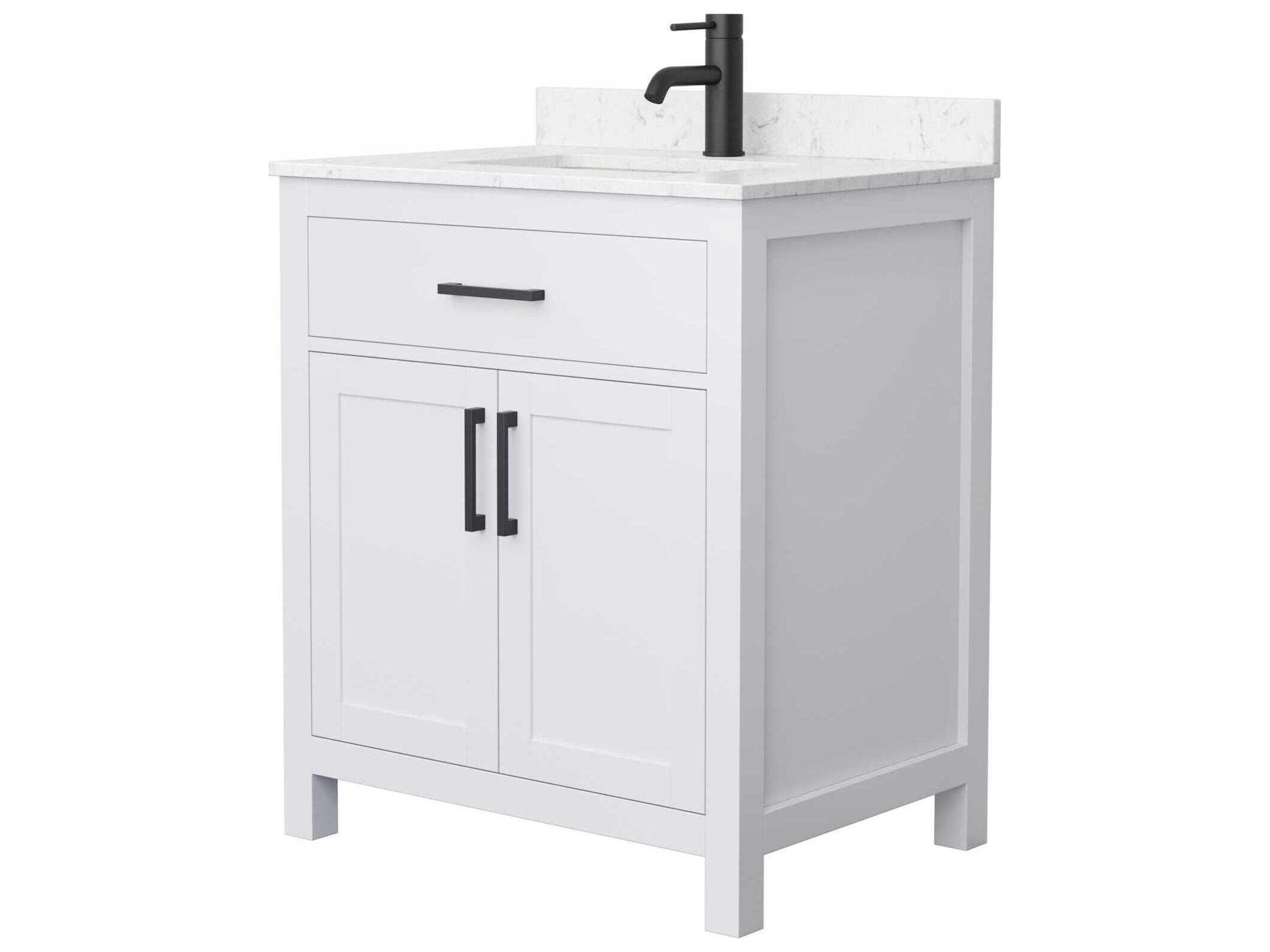 Wyndham Collection Beckett 30" White Vanity