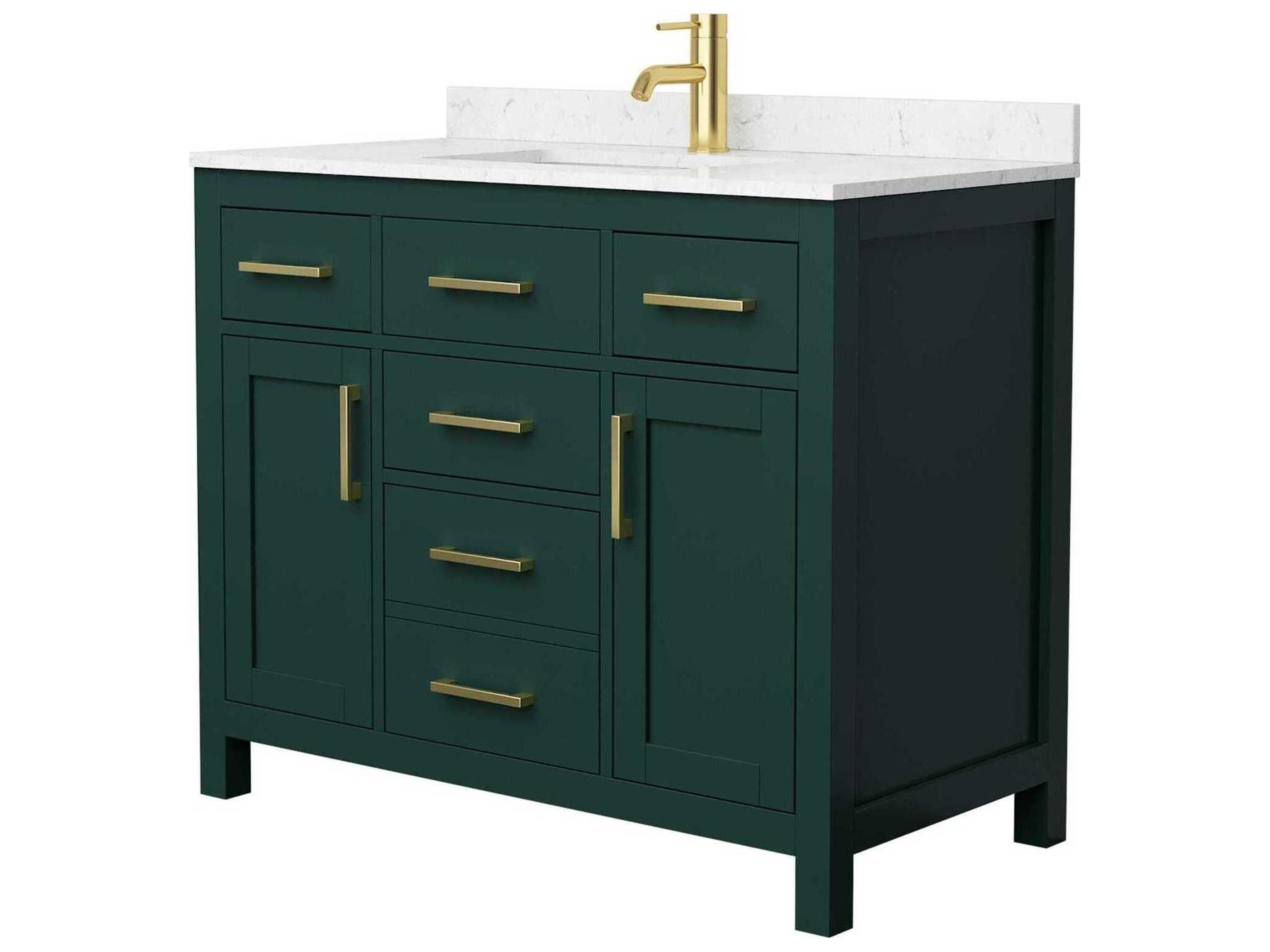 Wyndham Collection Beckett 42" Green Vanity