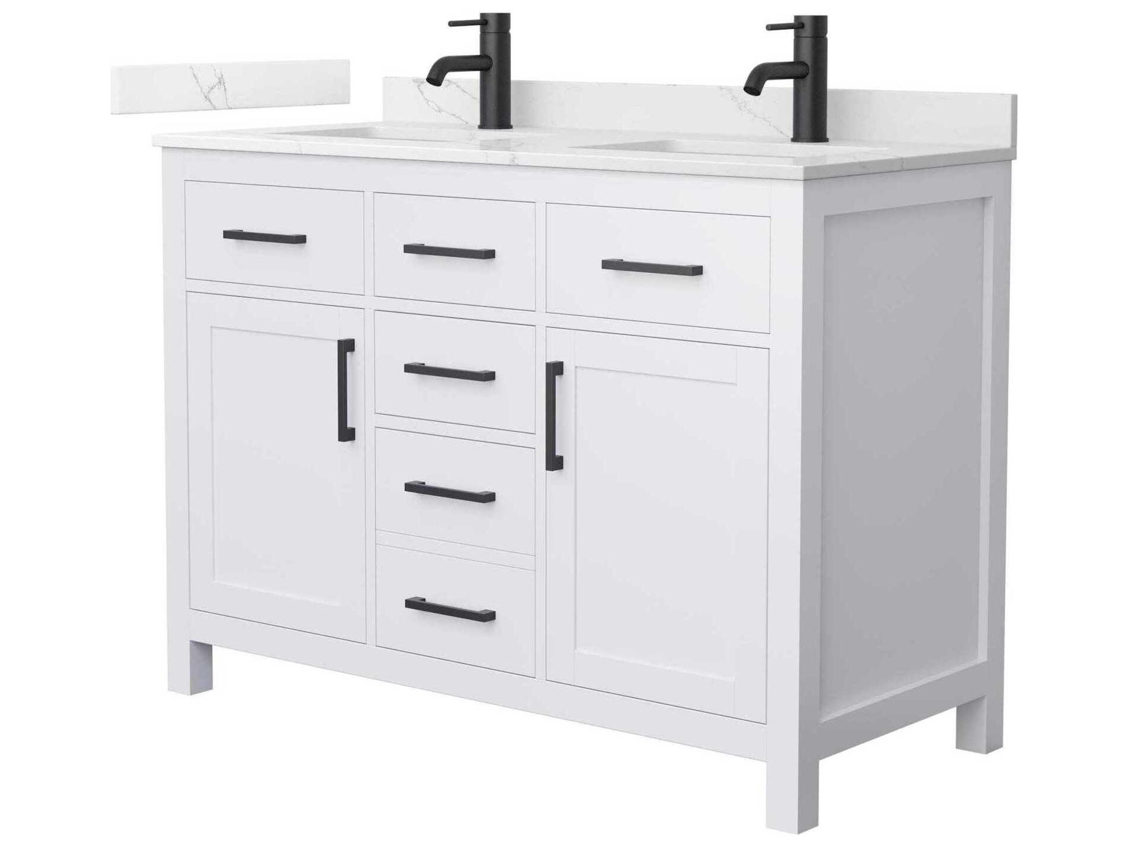 Wyndham Collection Beckett 48" White Vanity