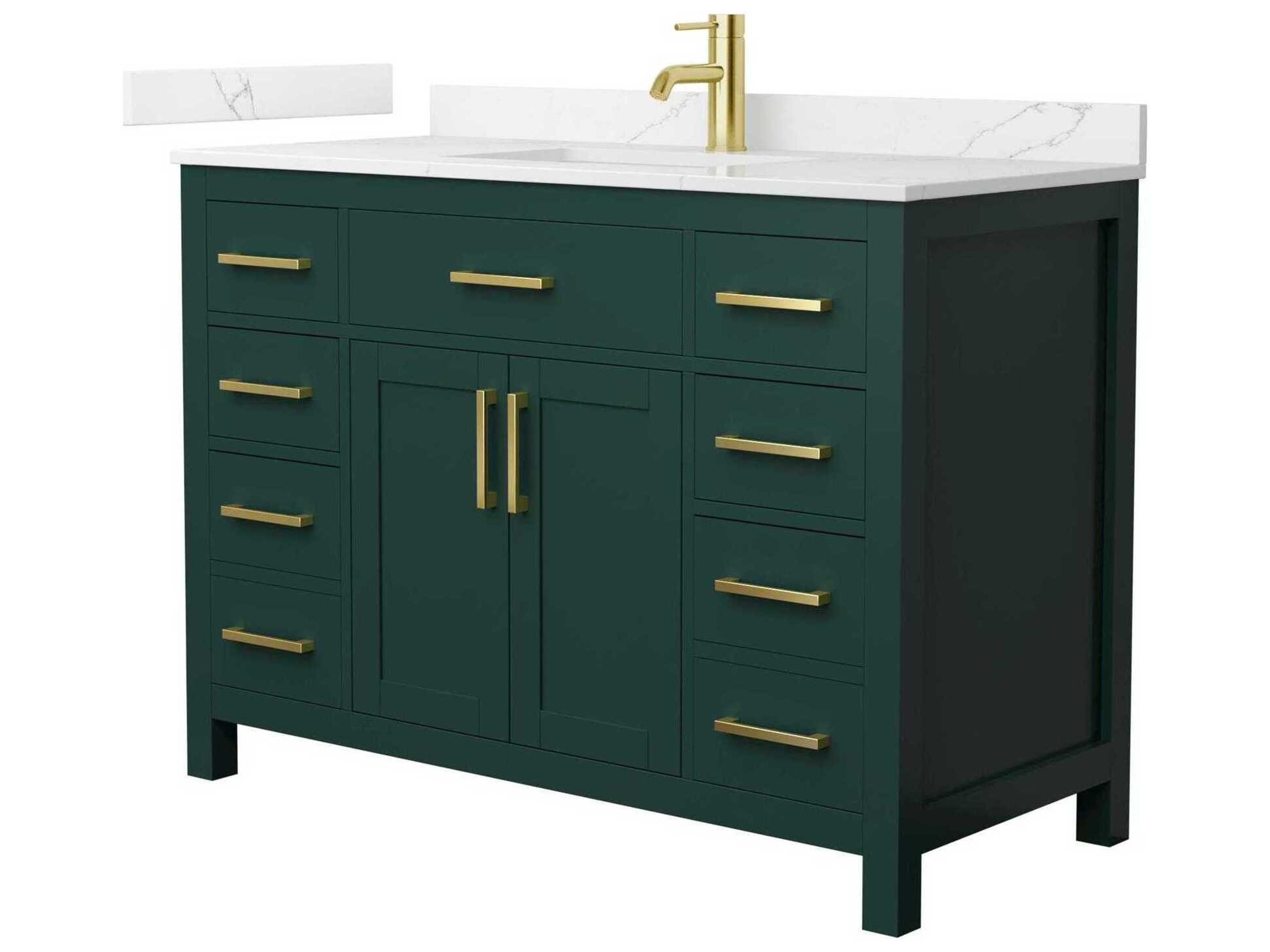 Wyndham Collection Beckett 48" Green Vanity