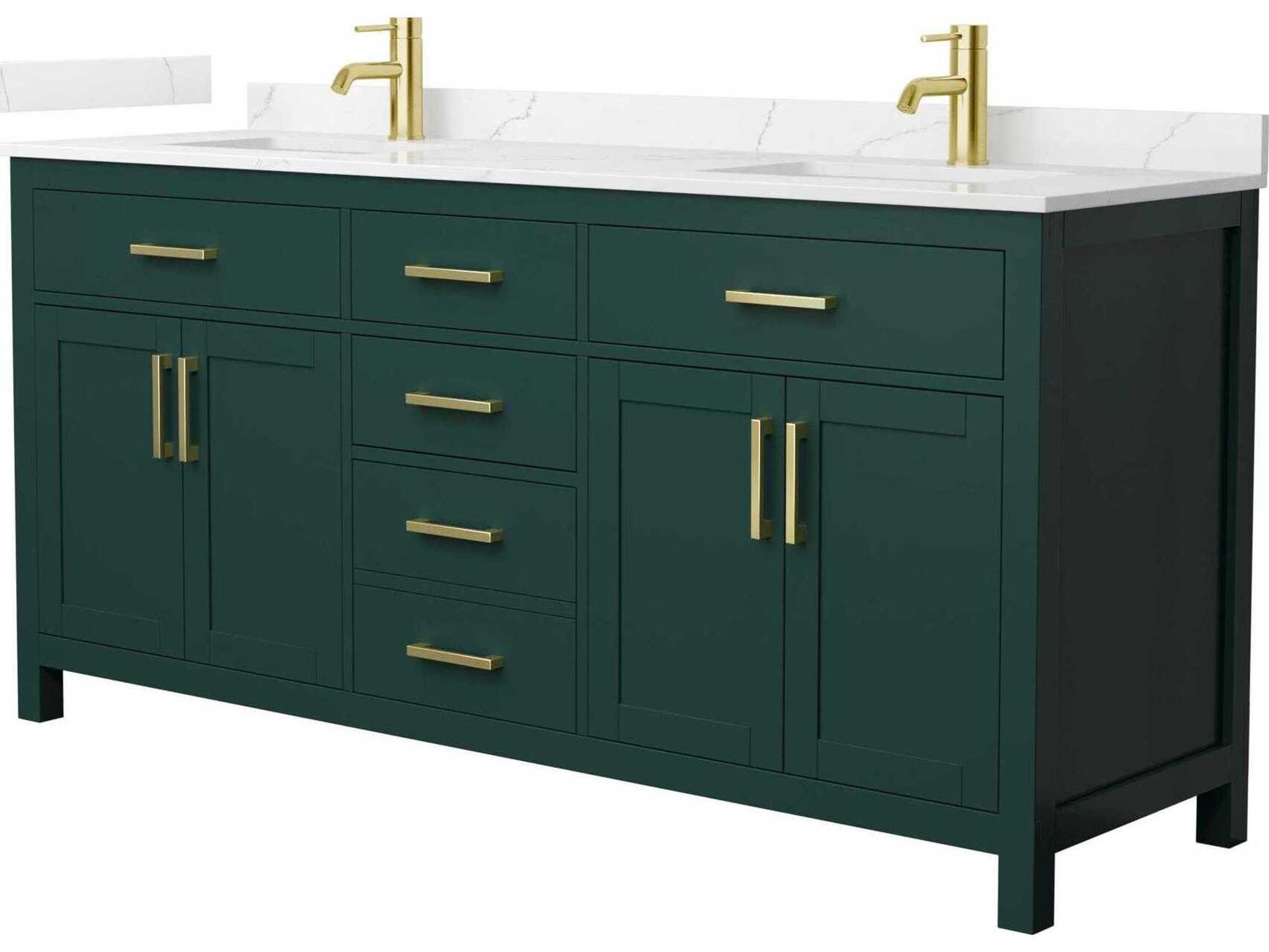 Wyndham Collection Beckett 72" Green Vanity