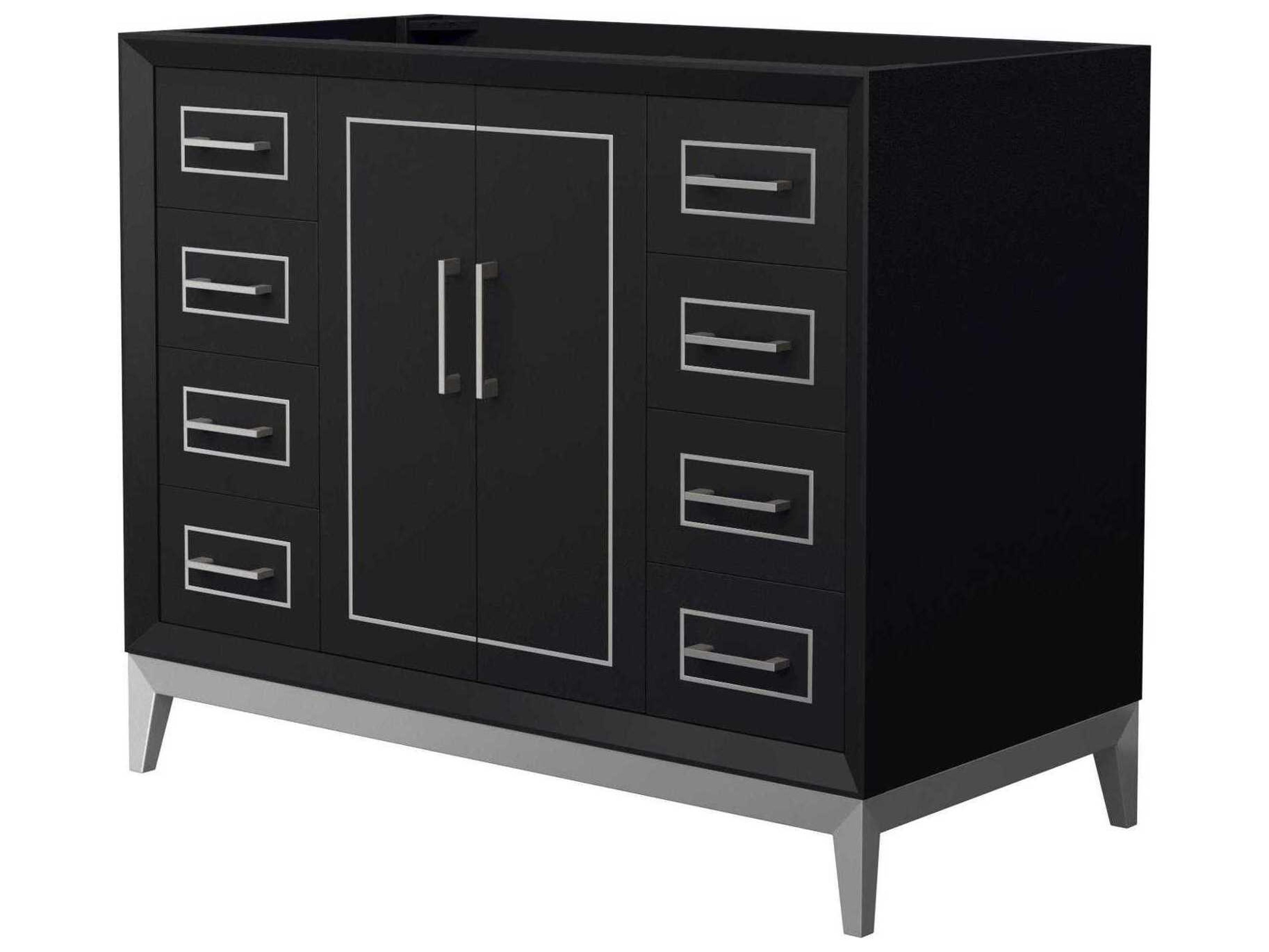Wyndham Collection Marlena 42" Black Vanity